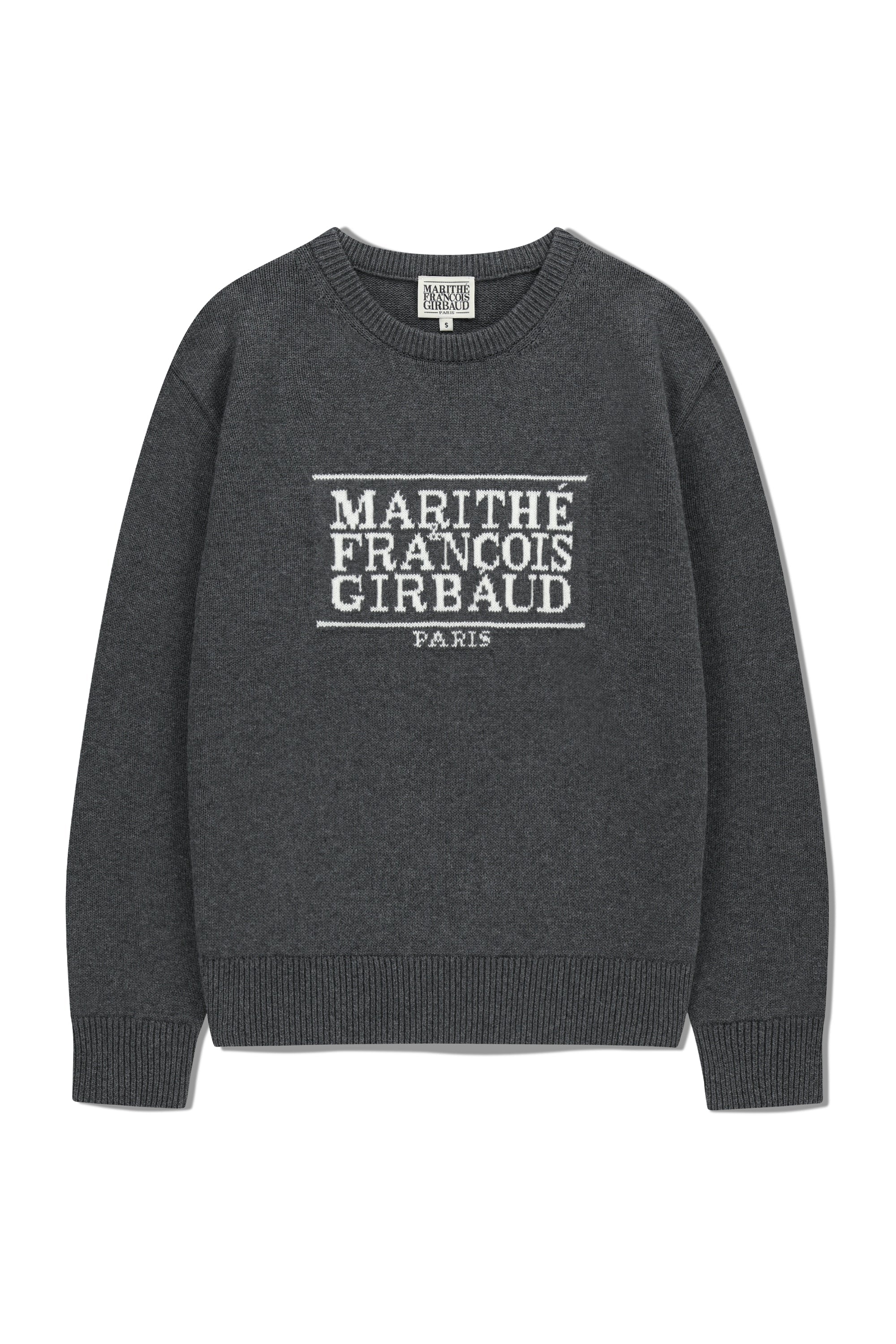 Classic Logo Knit Pullover Charcoal