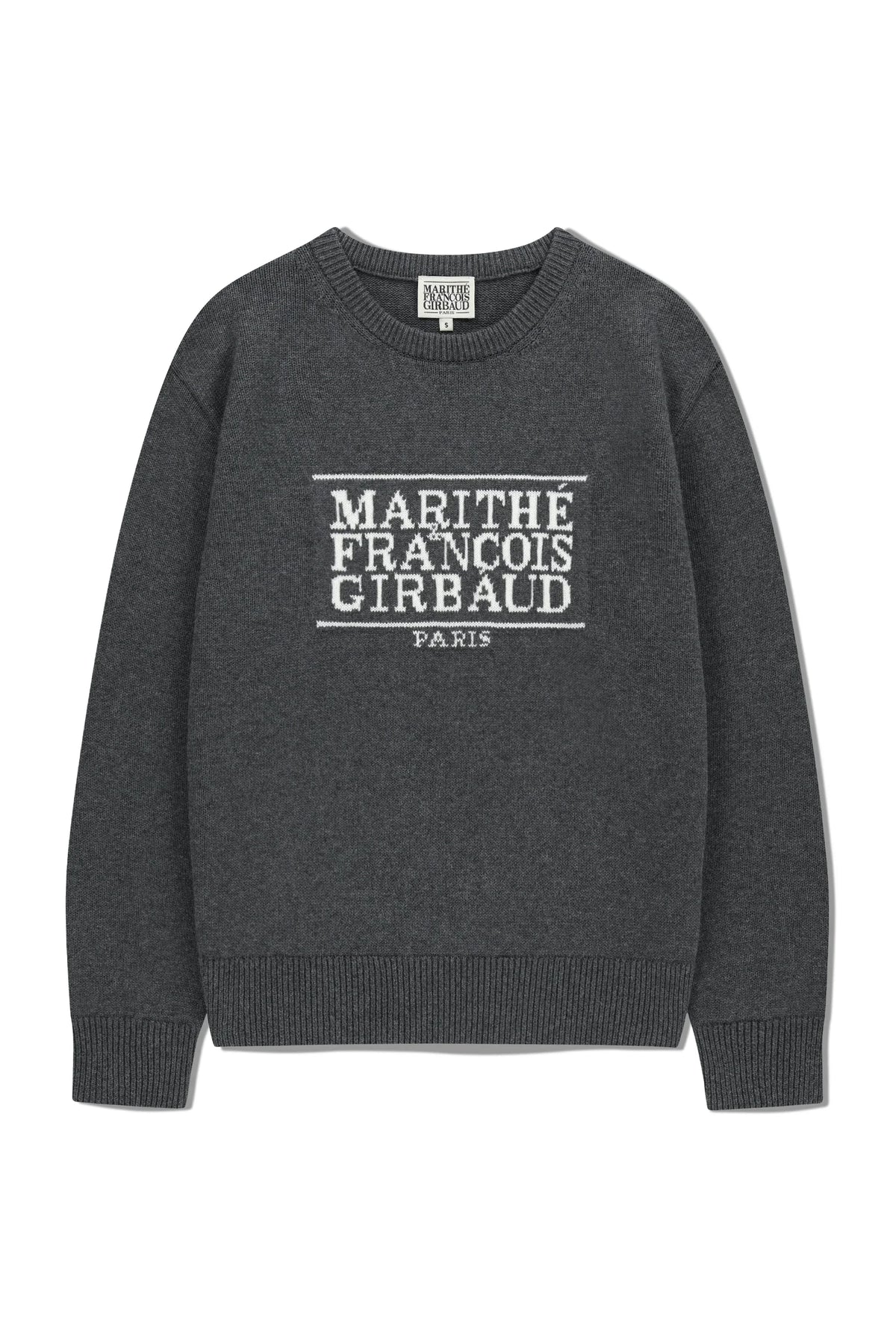 Classic Logo Knit Pullover Charcoal