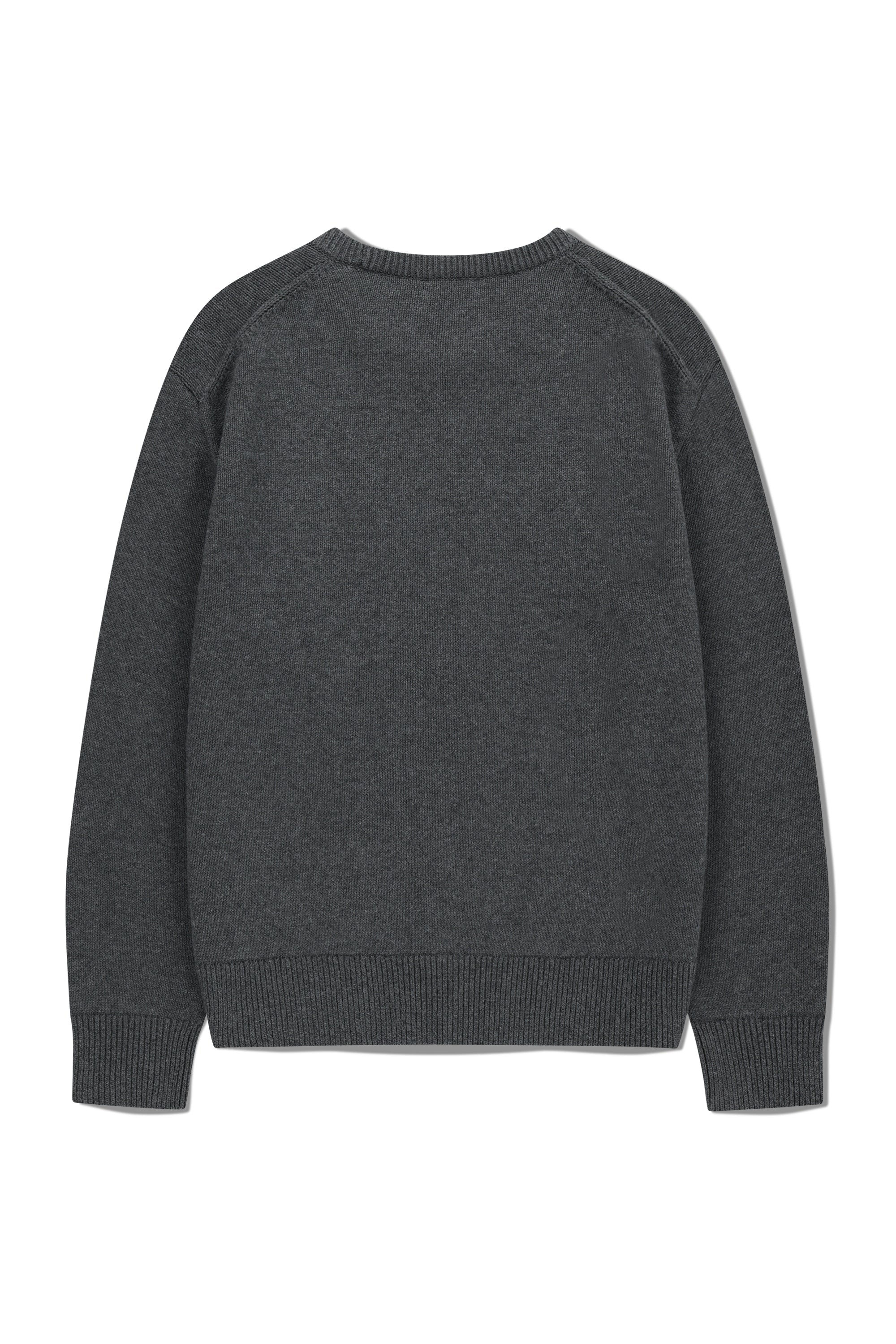 Classic Logo Knit Pullover Charcoal
