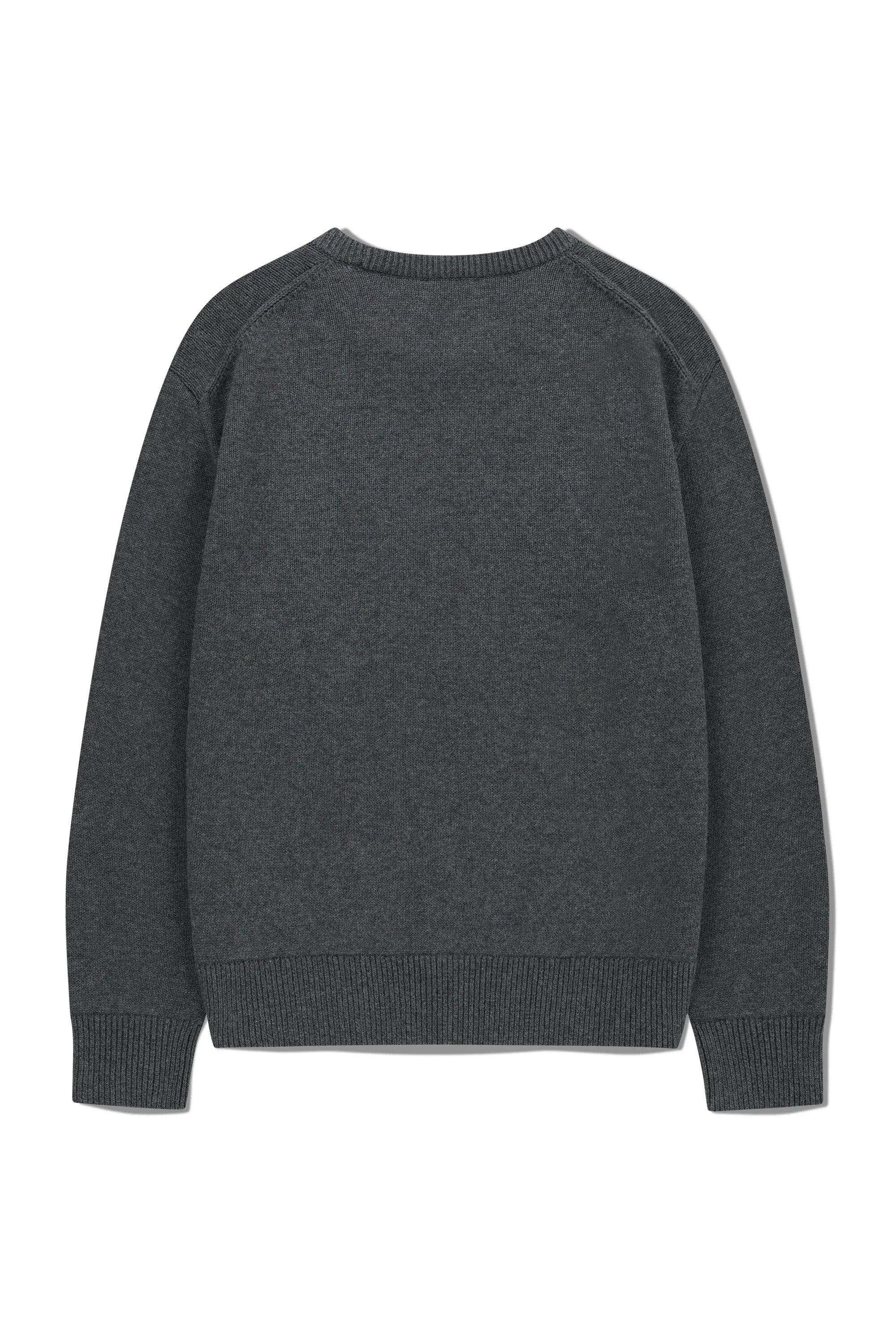 Classic Logo Knit Pullover Charcoal