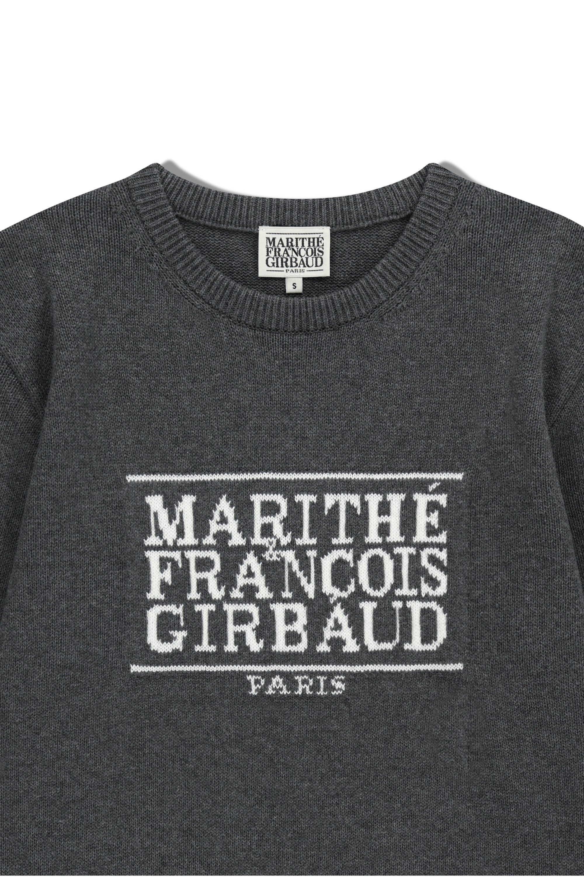 Classic Logo Knit Pullover Charcoal