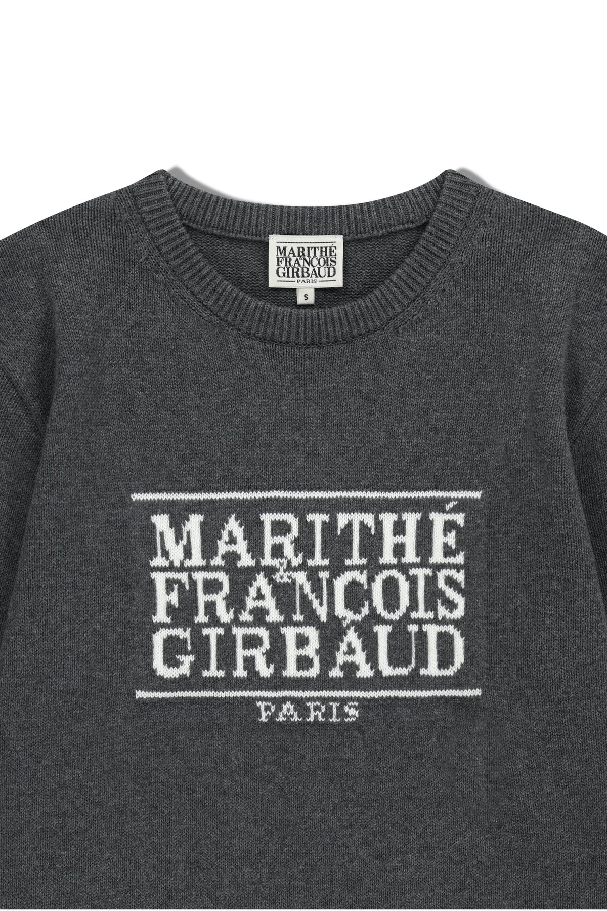 Classic Logo Knit Pullover Charcoal