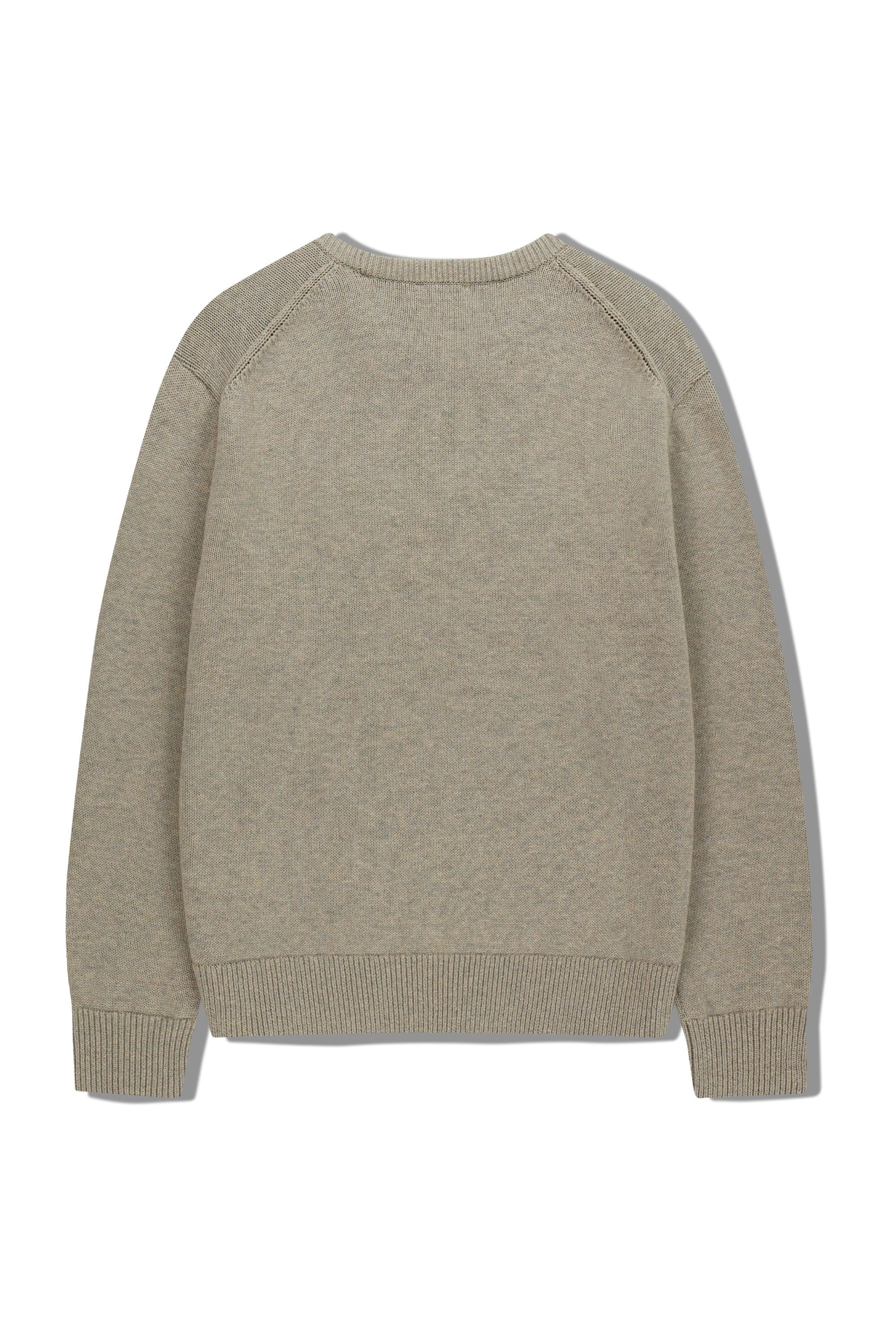 Classic Logo Knit Pullover Oatmeal
