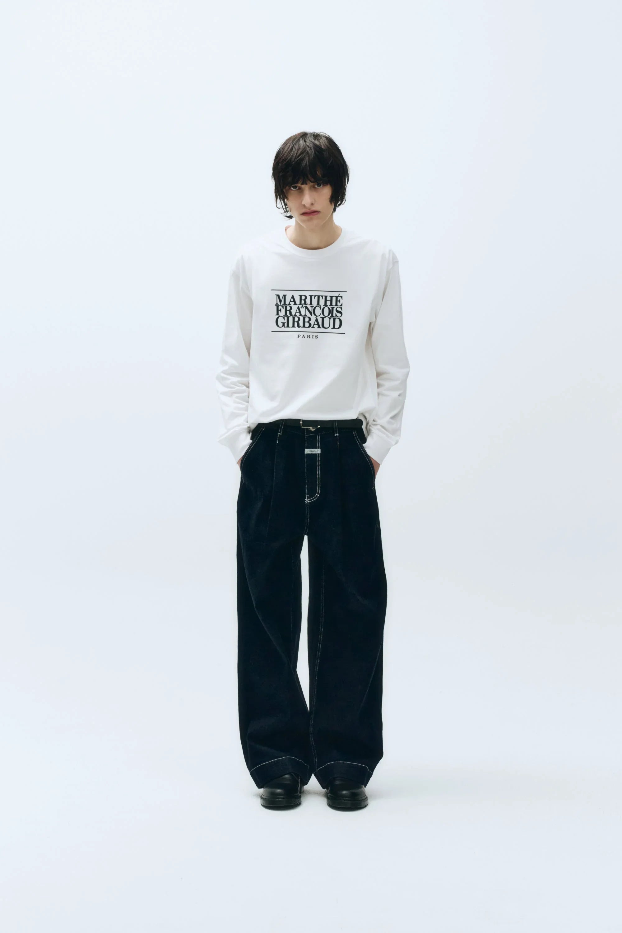 Classic Logo Long Sleeve White