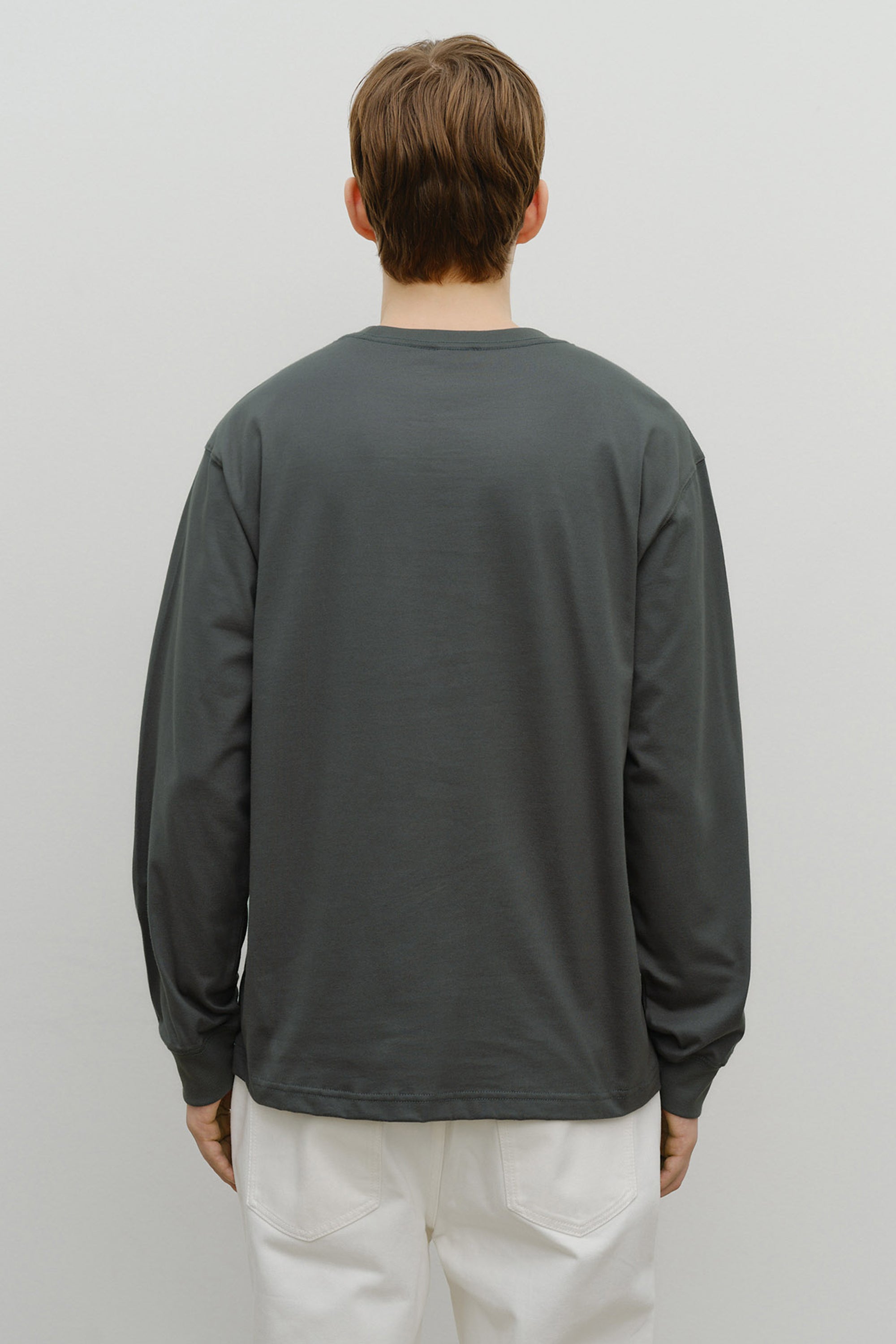 Classic Logo Long Sleeve Charcoal