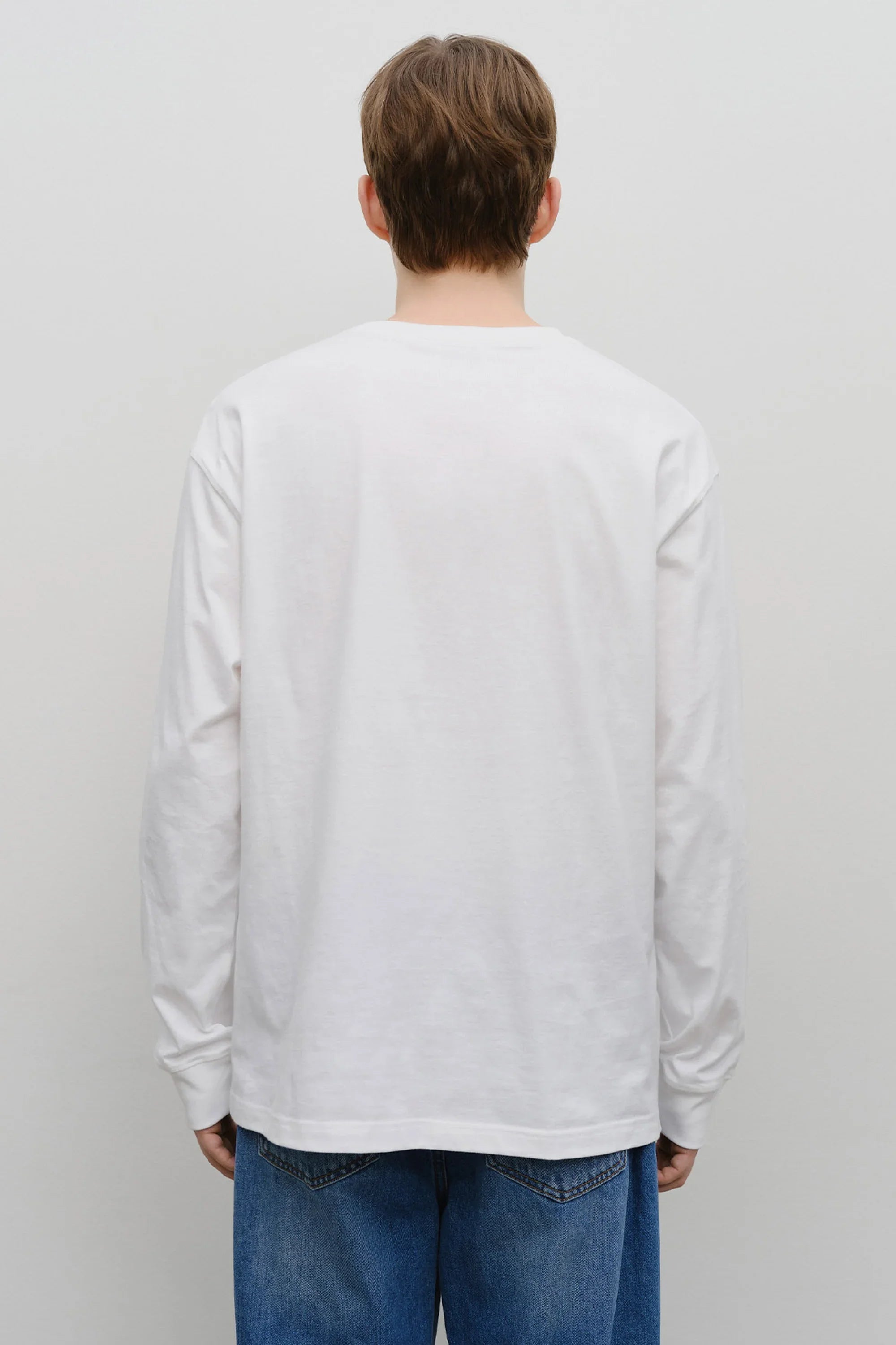 Classic Logo Long Sleeve White