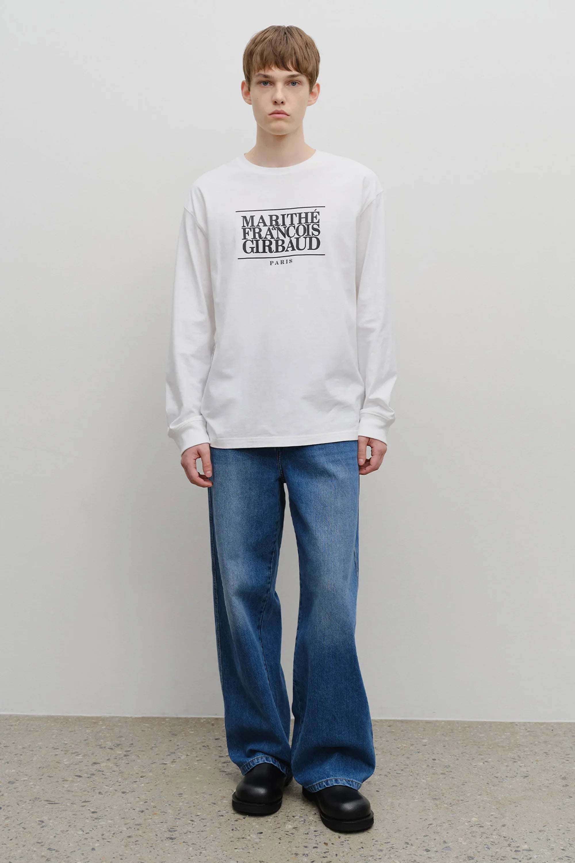 Classic Logo Long Sleeve White