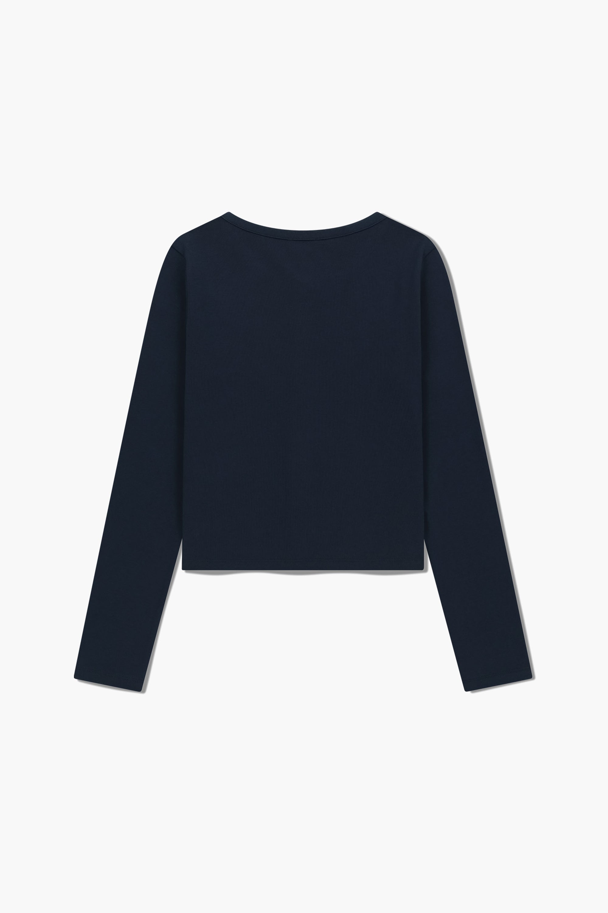 W Basic Cotton Cardigan Navy