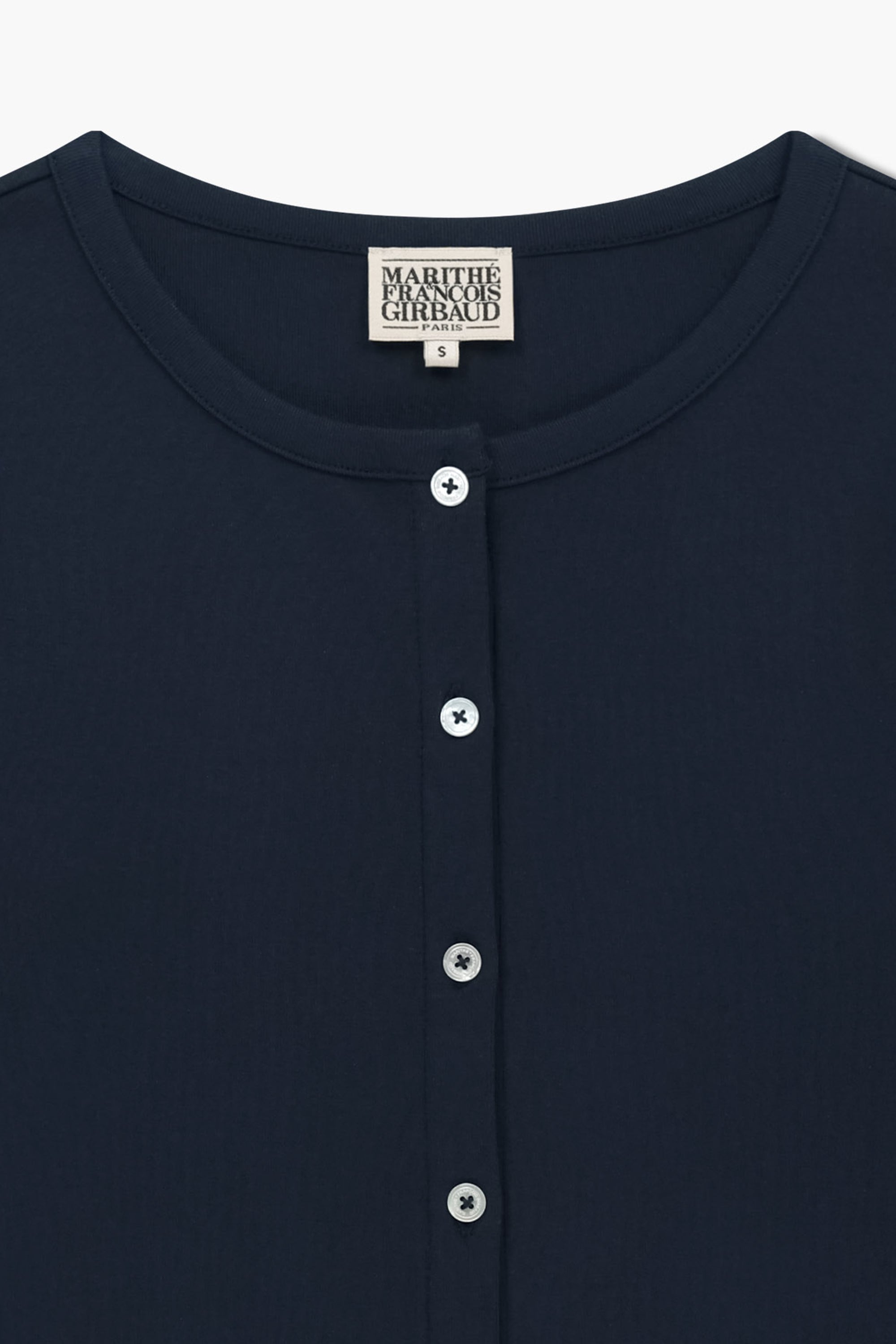 W Basic Cotton Cardigan Navy