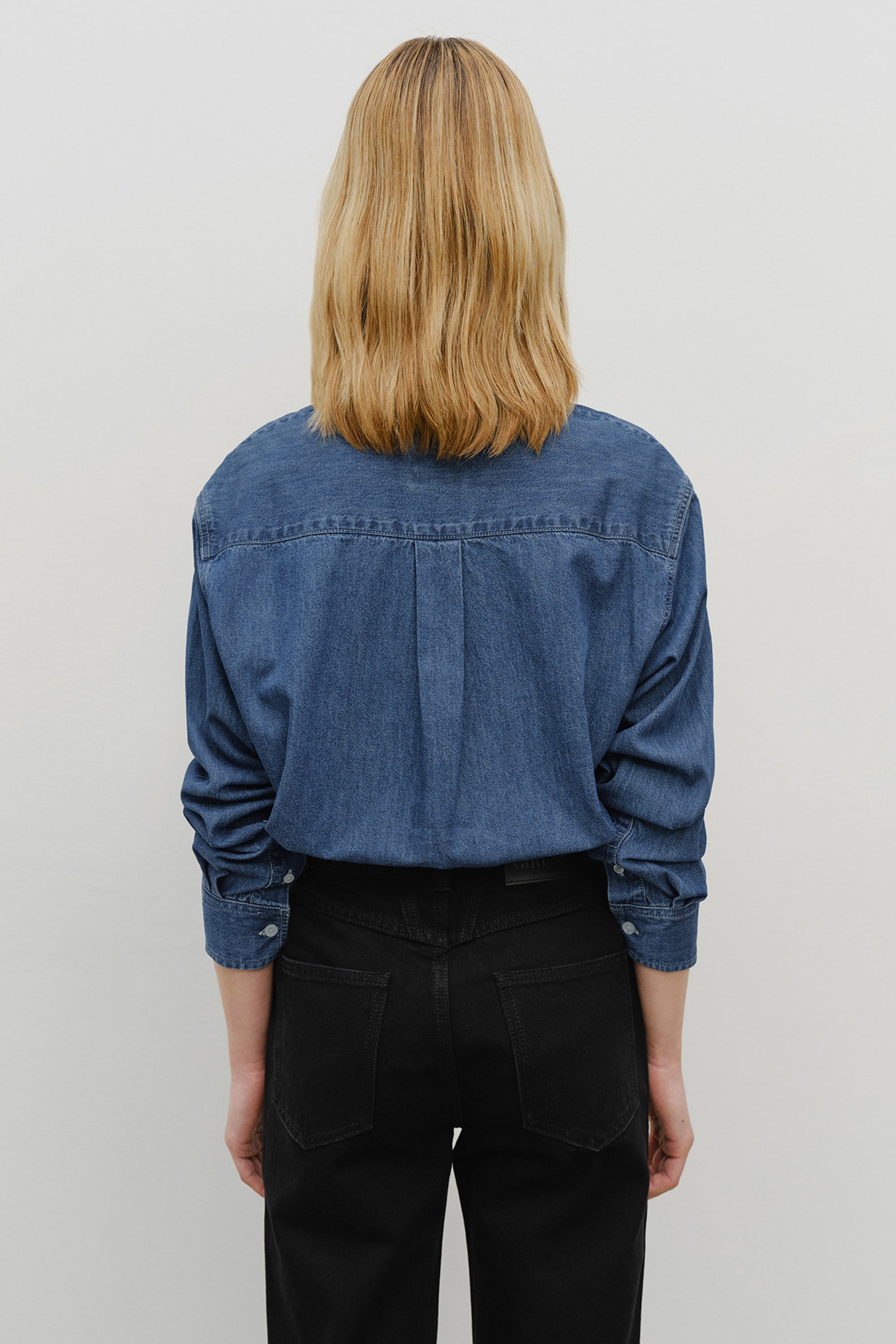 Logo Denim Shirt Blue