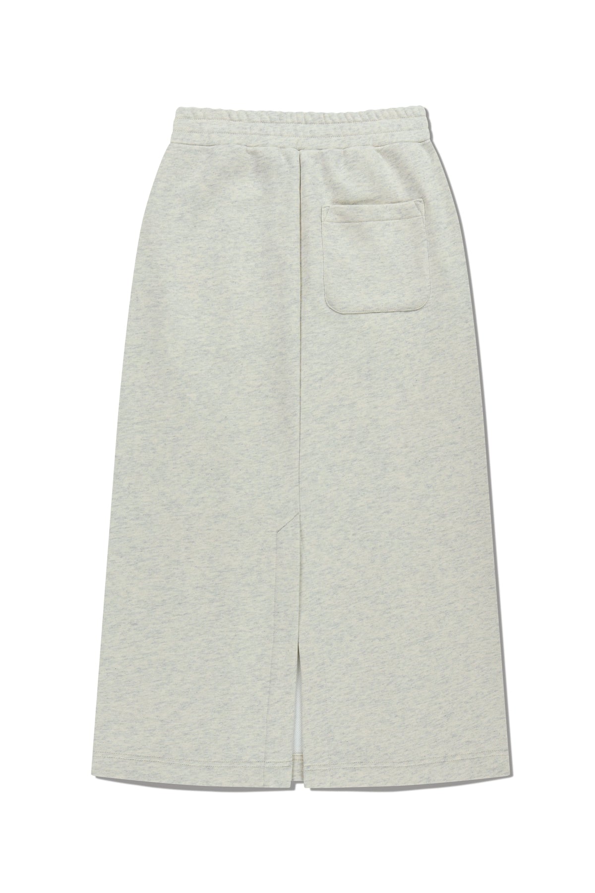 W Embroidery Classic Logo Sweat Skirt Oatmeal