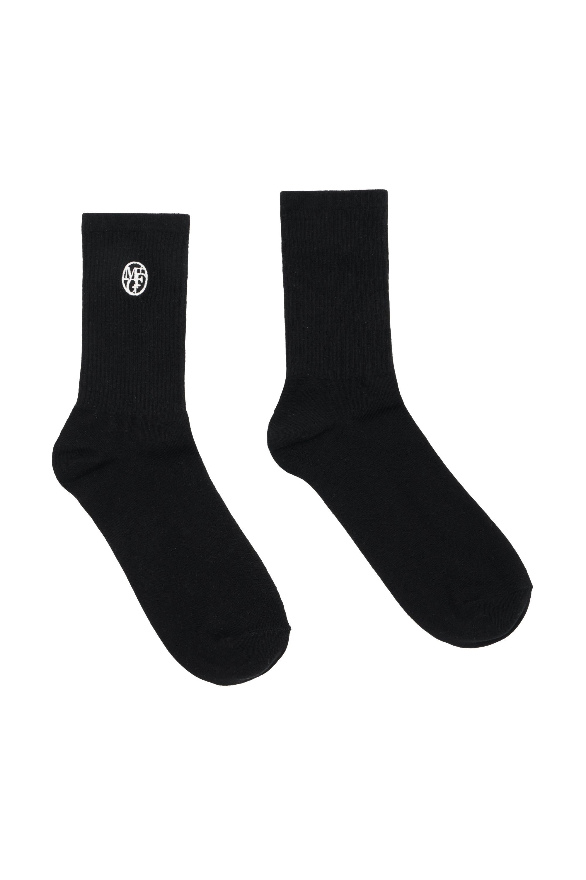3Pack Embroidery Socks Black