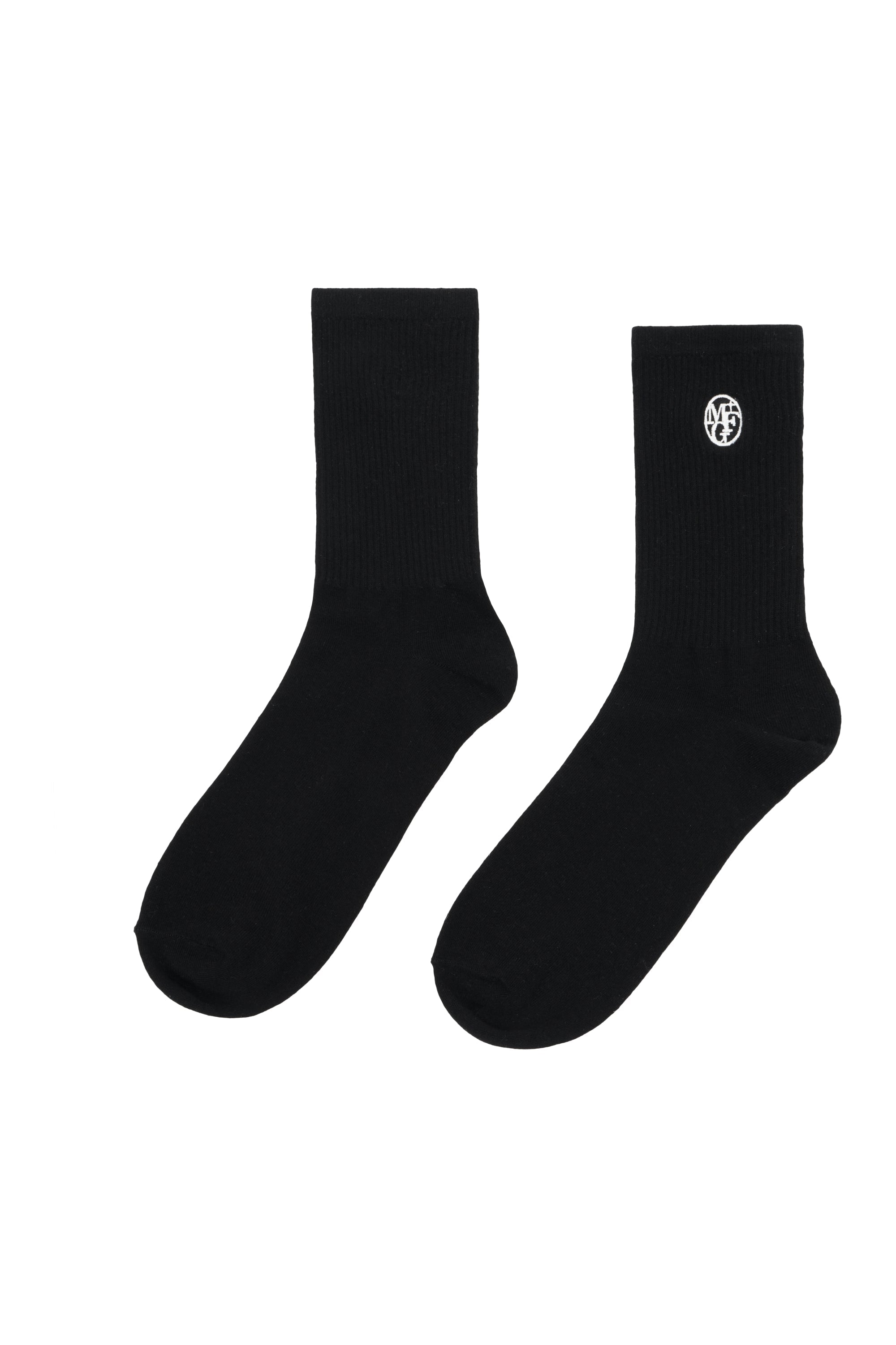 3Pack Embroidery Socks Black
