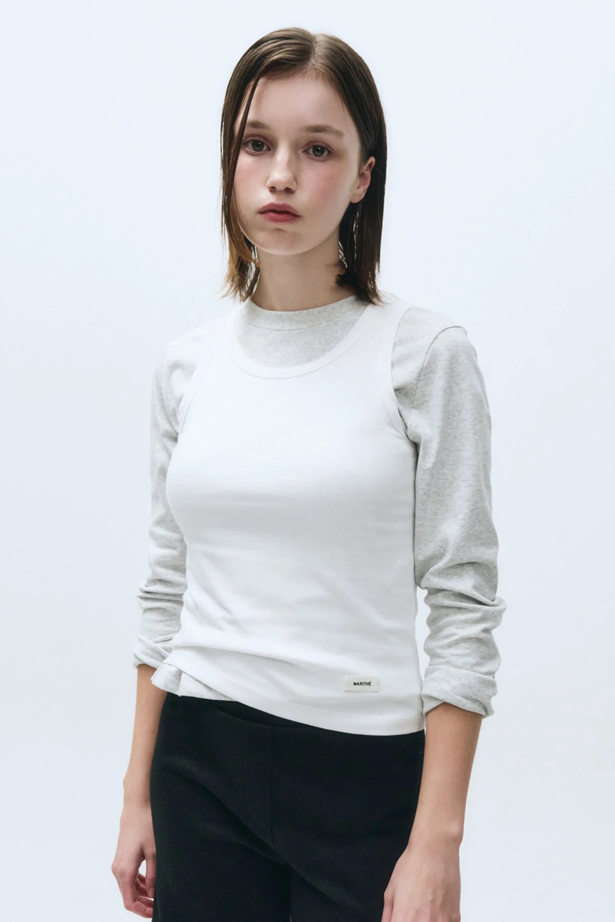 W Basic Sleeveless White