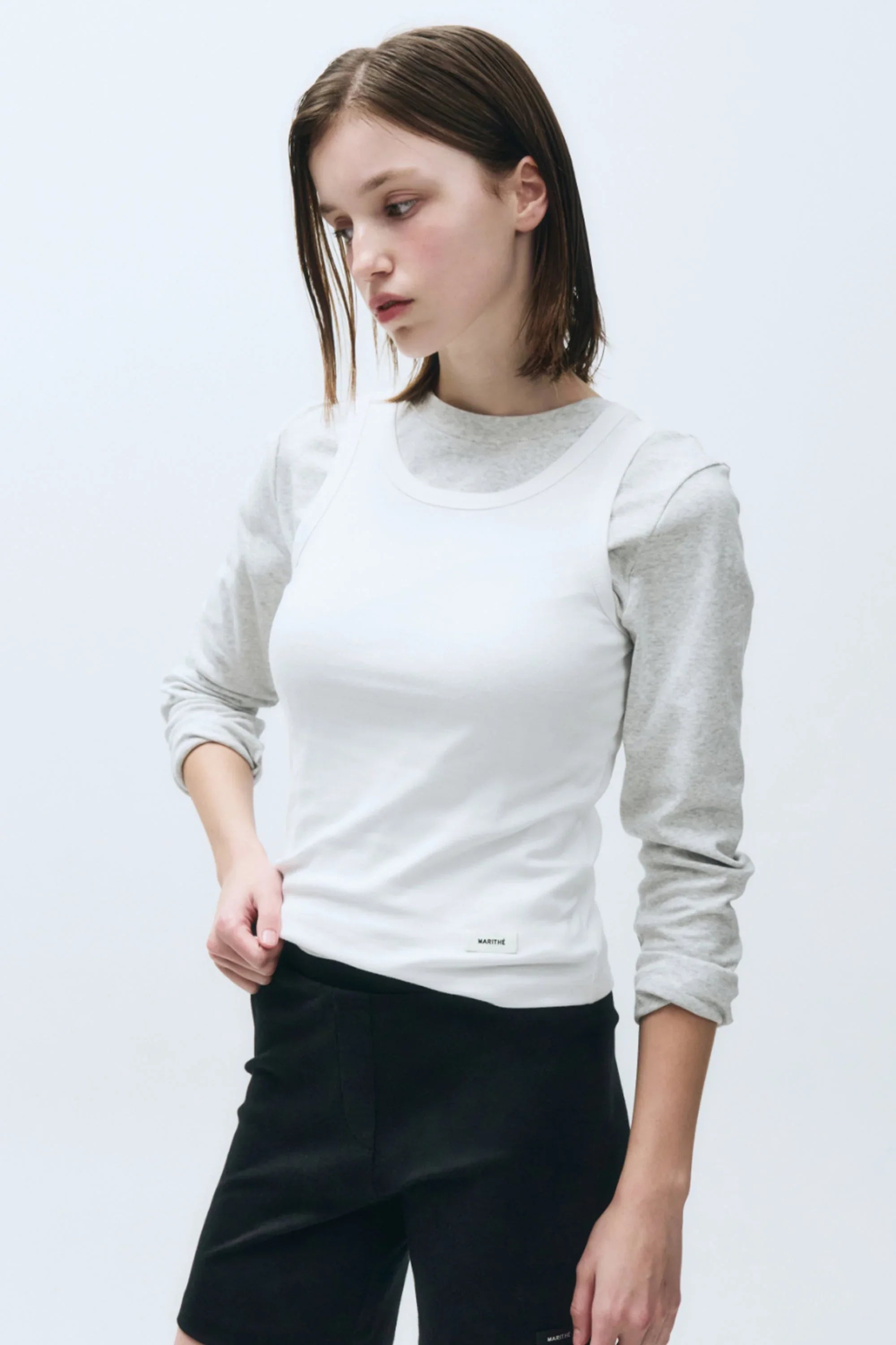 W Basic Sleeveless White