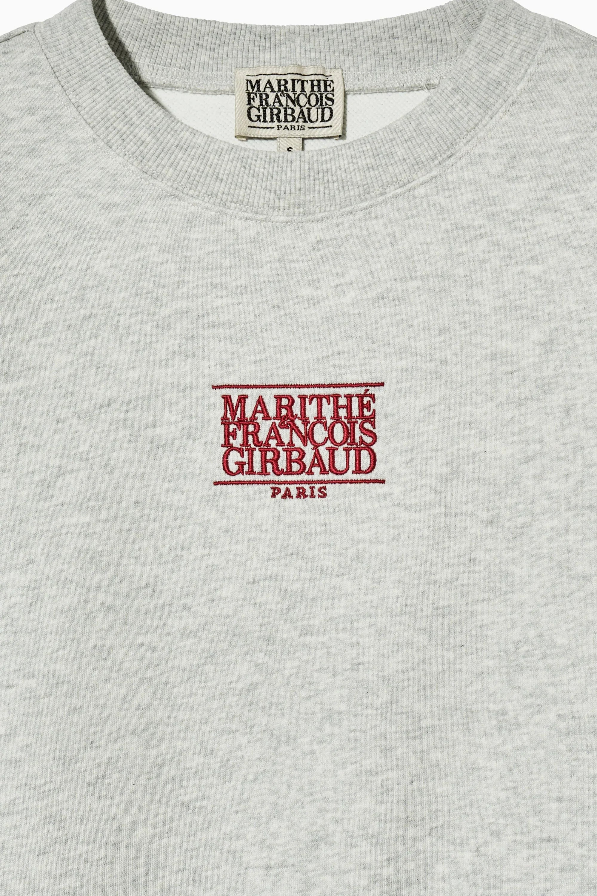 W Small Logo Crop Sweatshirt Light Heather Gray