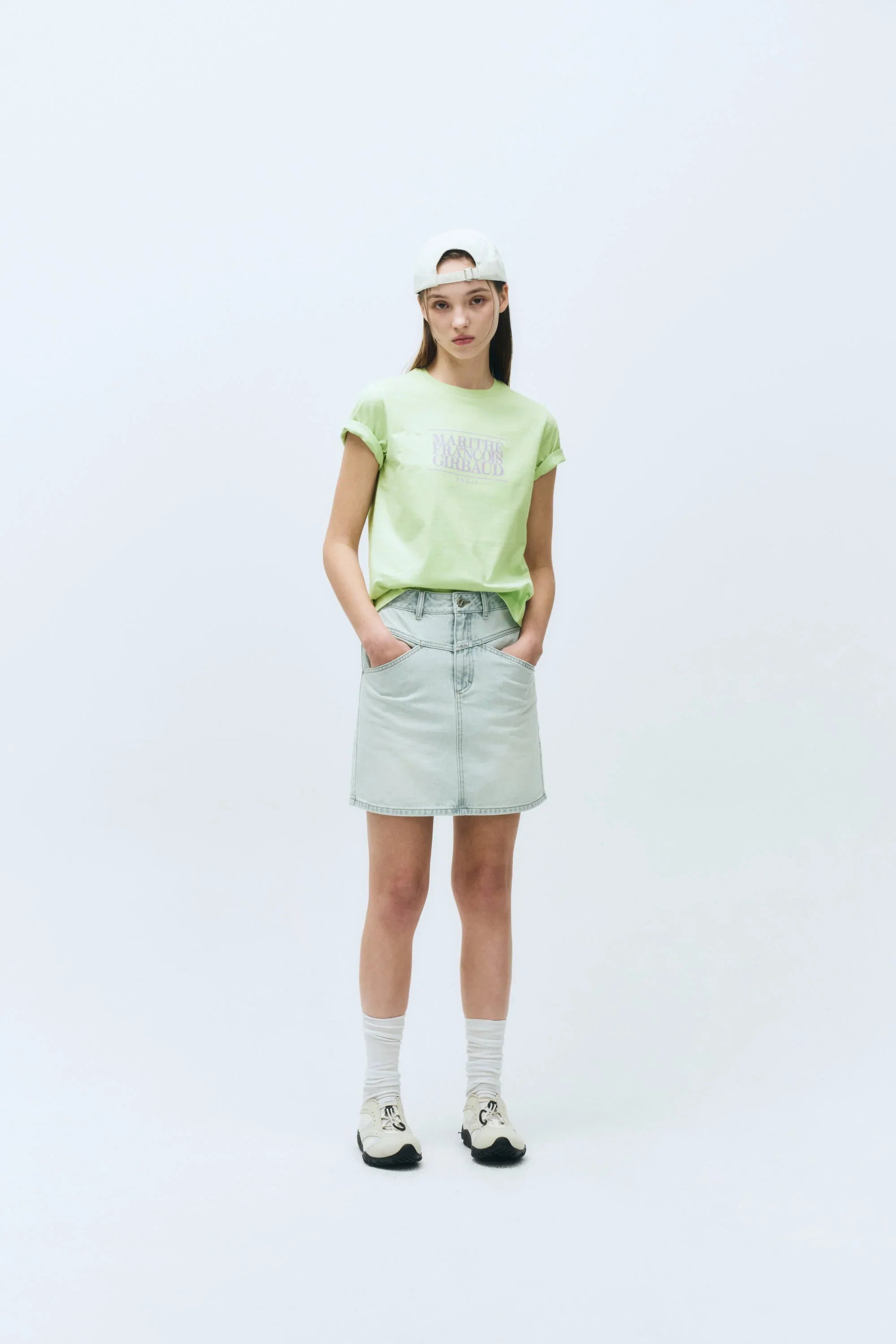 W Classic Logo Tee Light Green