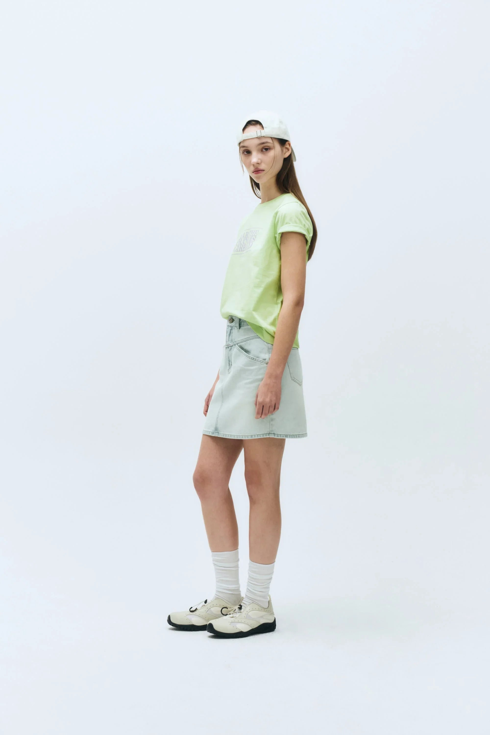 W Classic Logo Tee Light Green