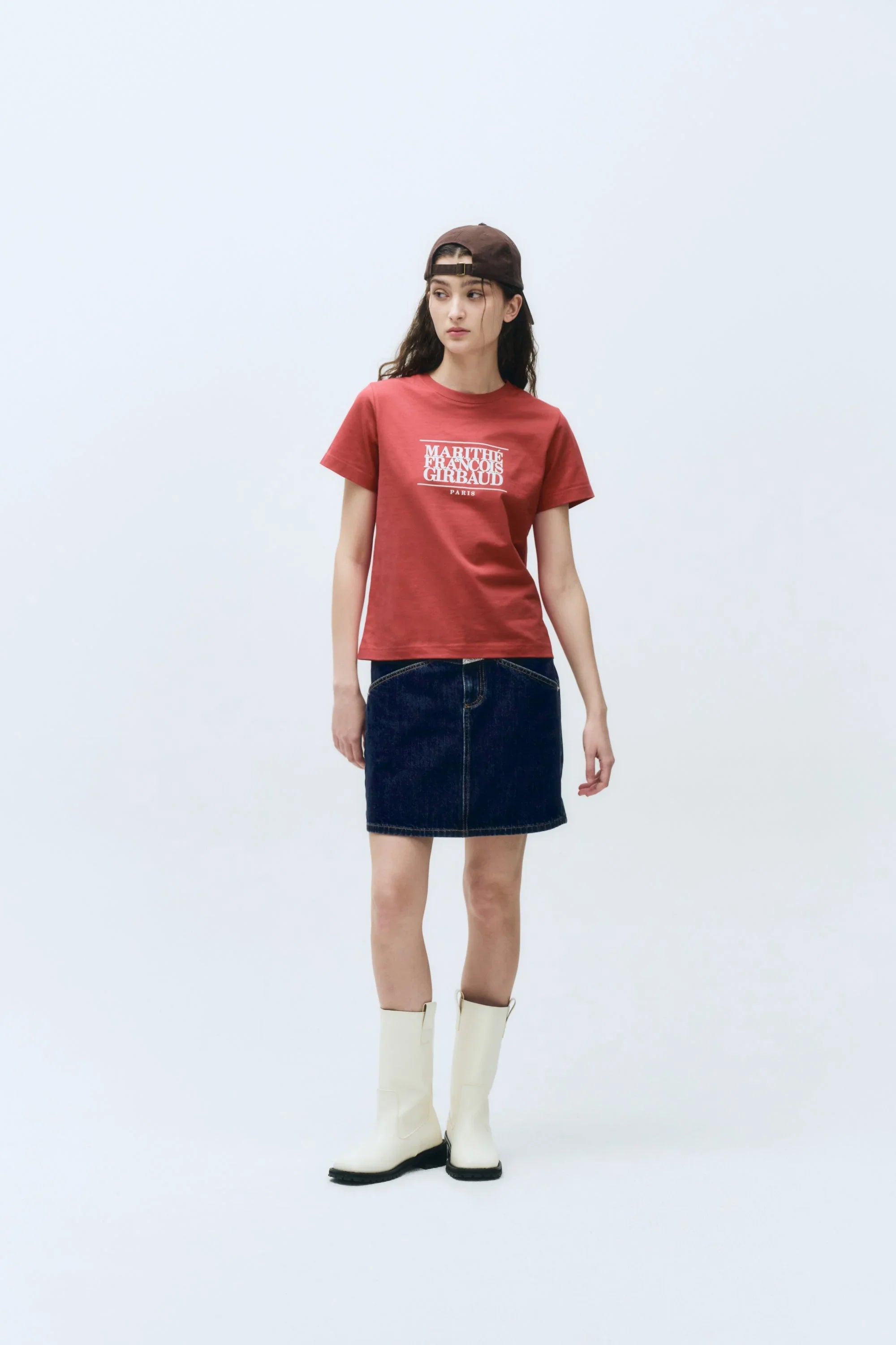 W Classic Logo Tee Red