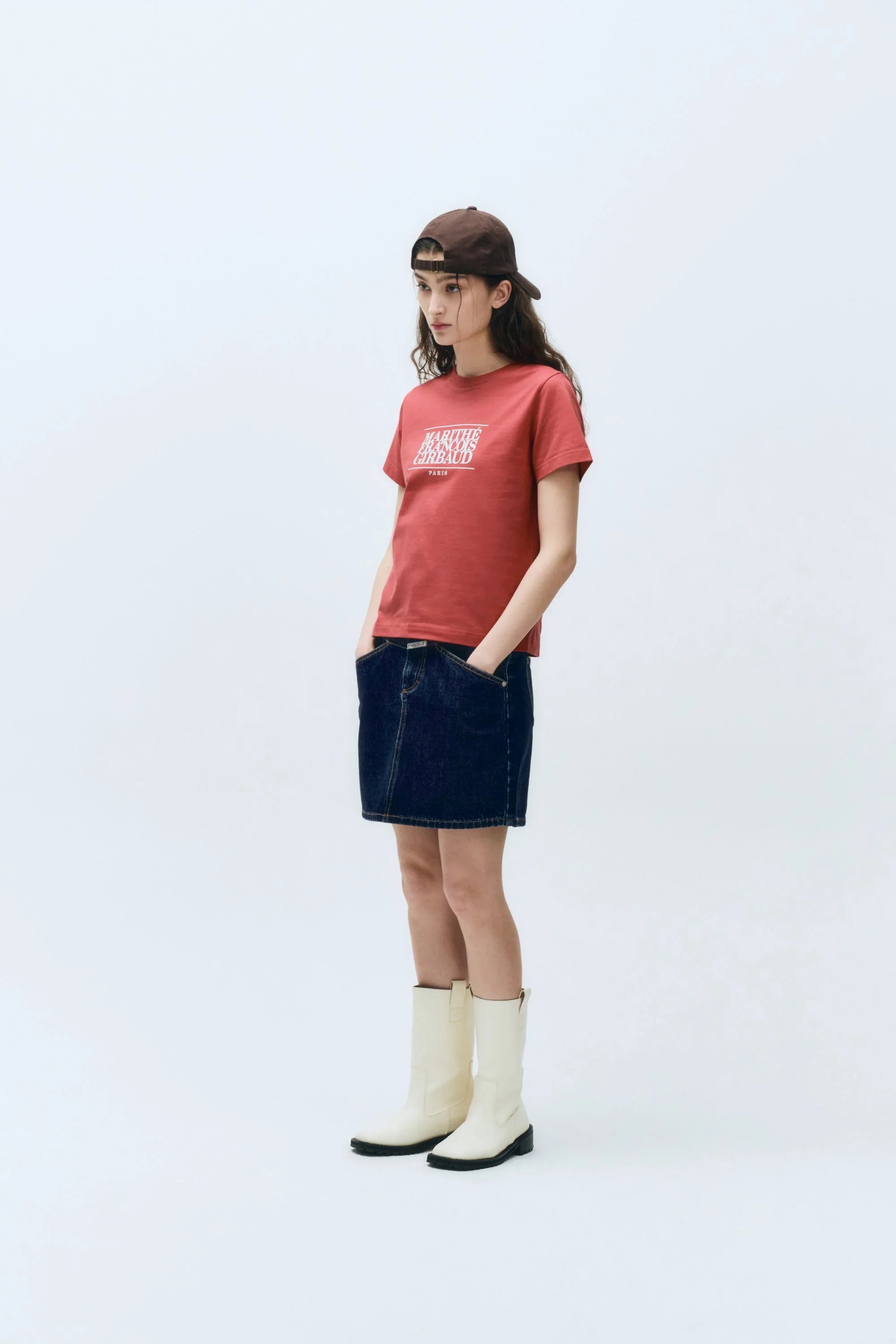 W Classic Logo Tee Red