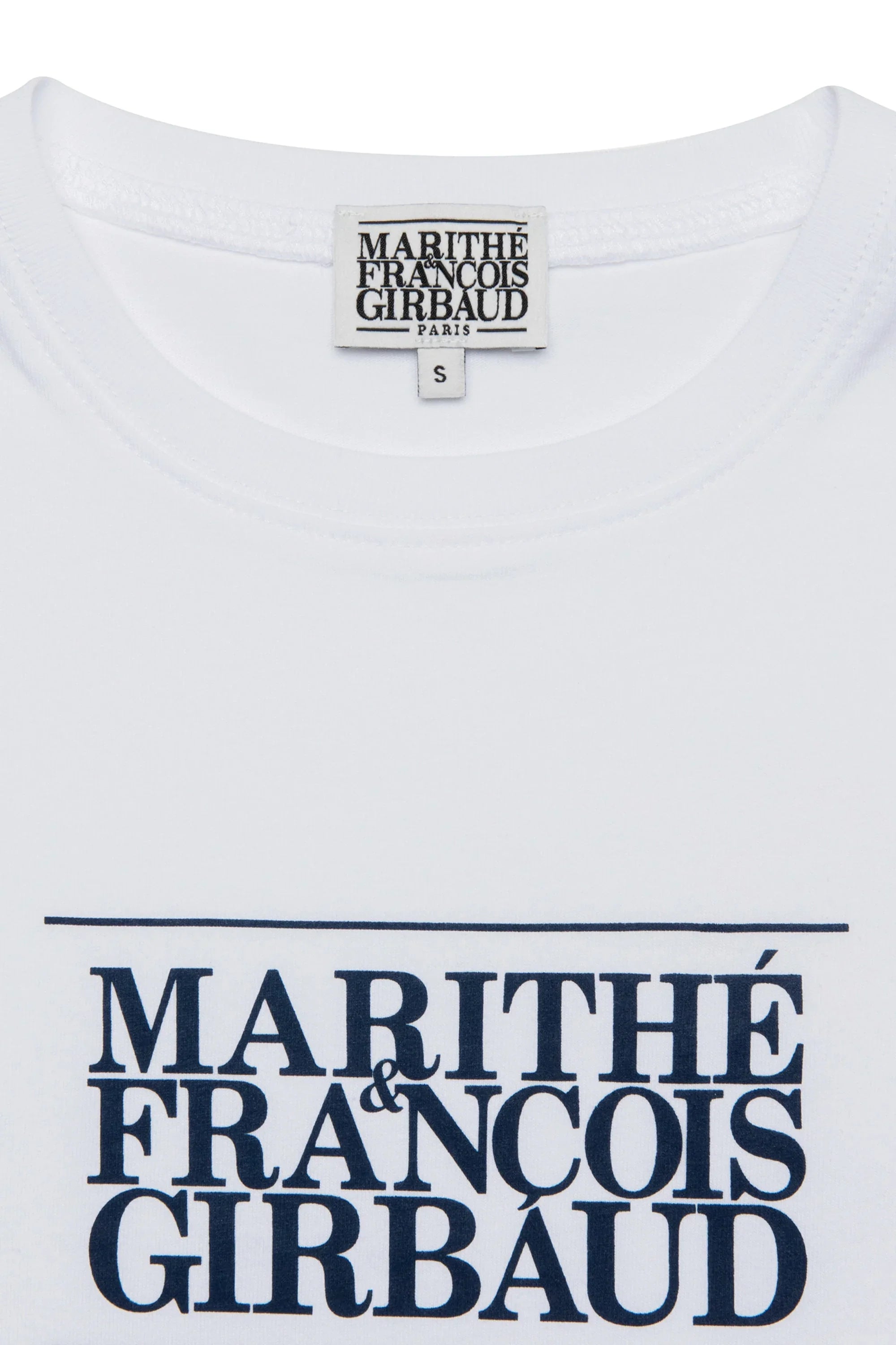 W Classic Logo Crop Tee White