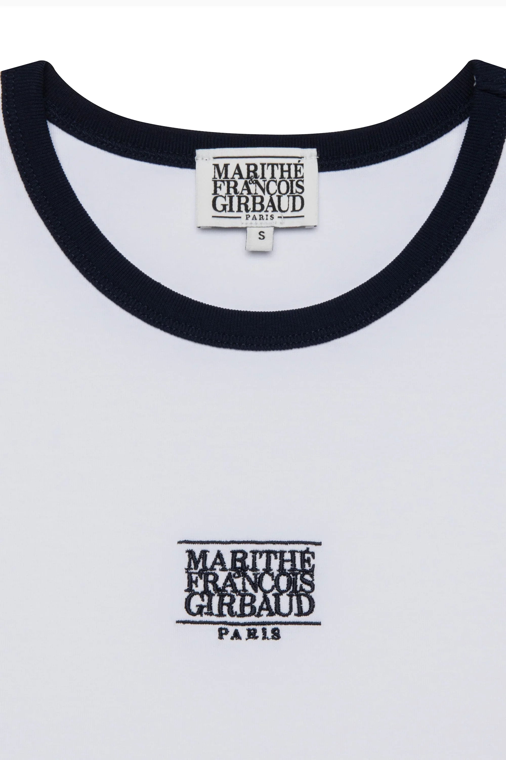 W Classic Logo Ringer Tee White