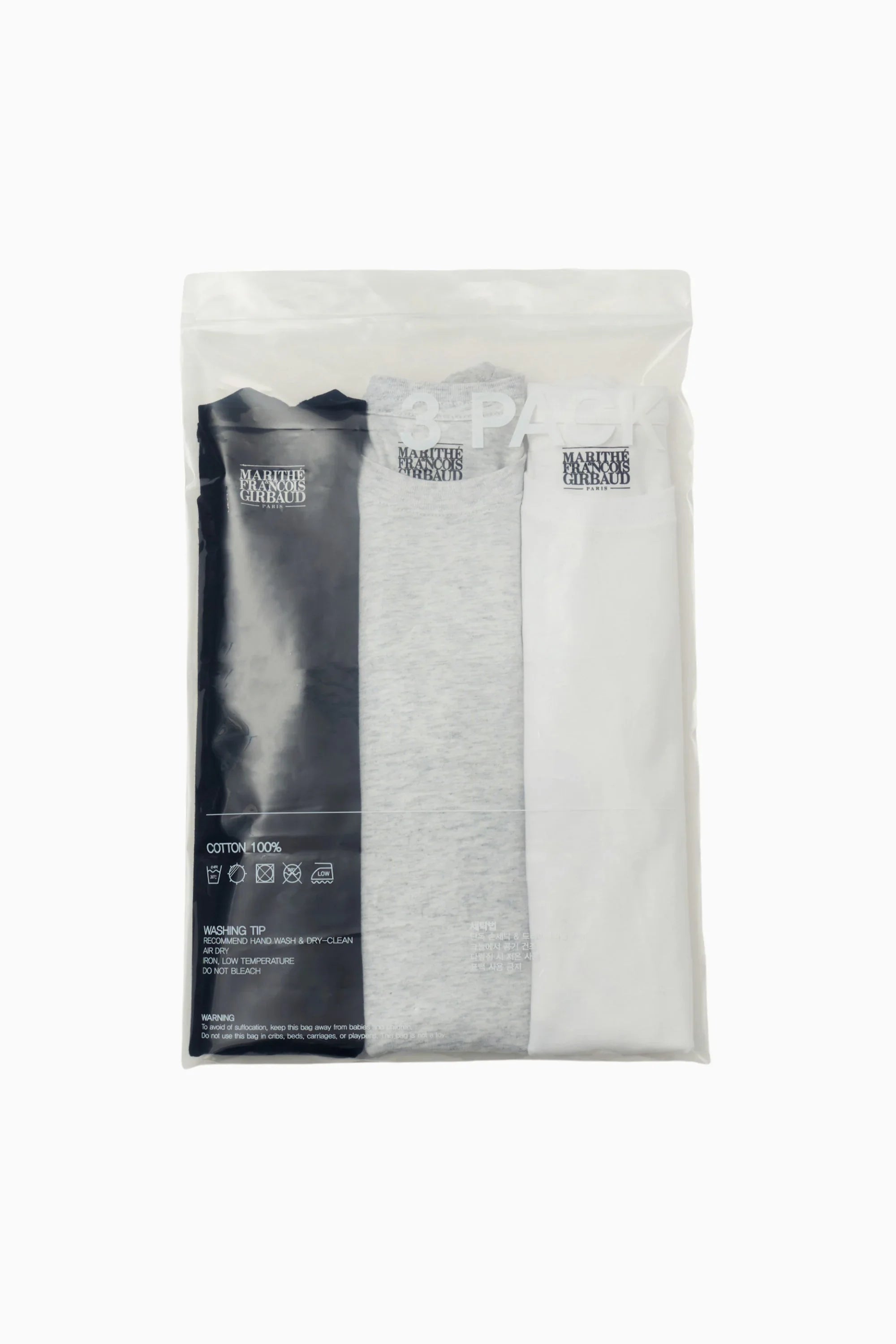 W 3Pack Small Regular Logo Tee Mix