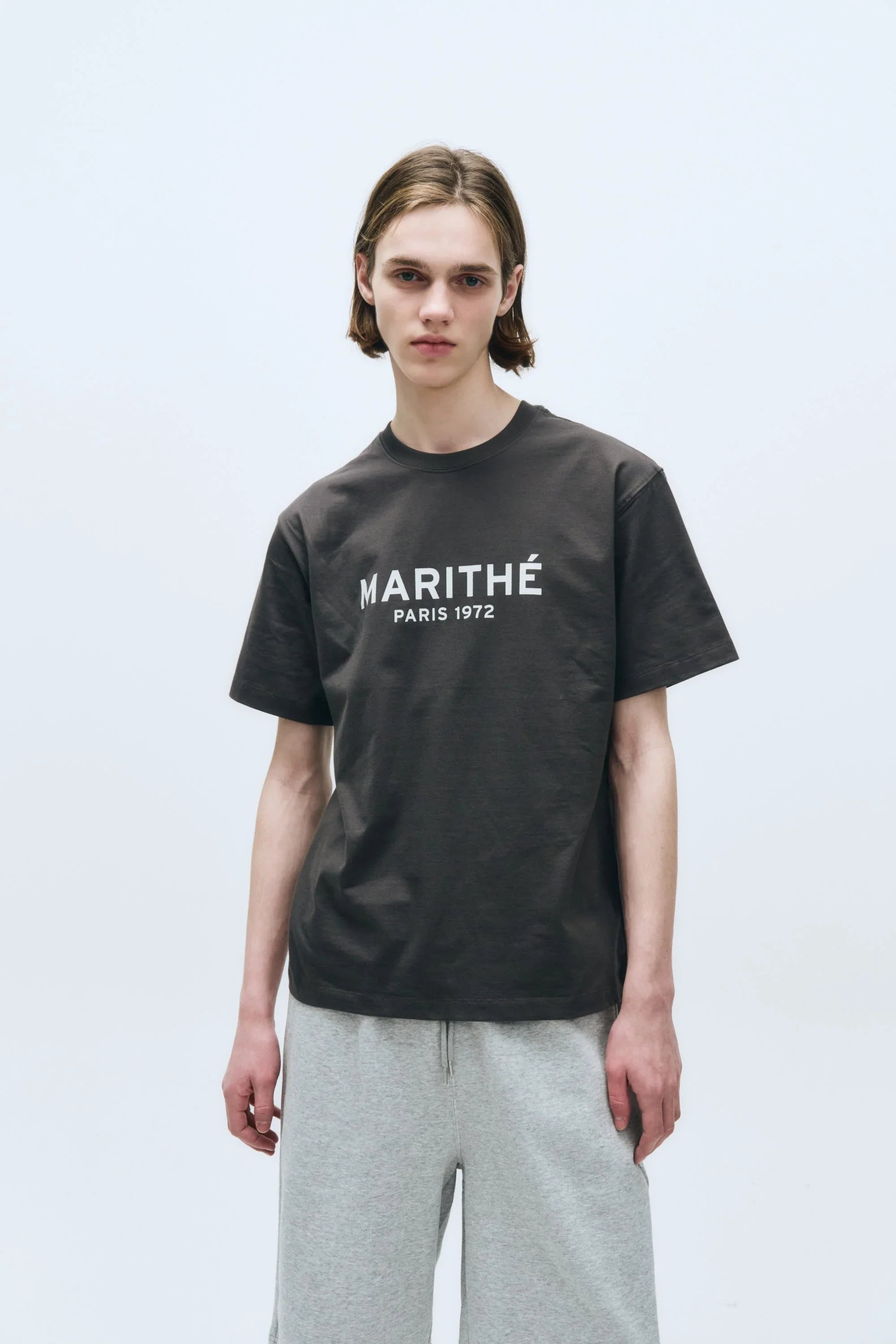 Regular Logo Tee Charcoal