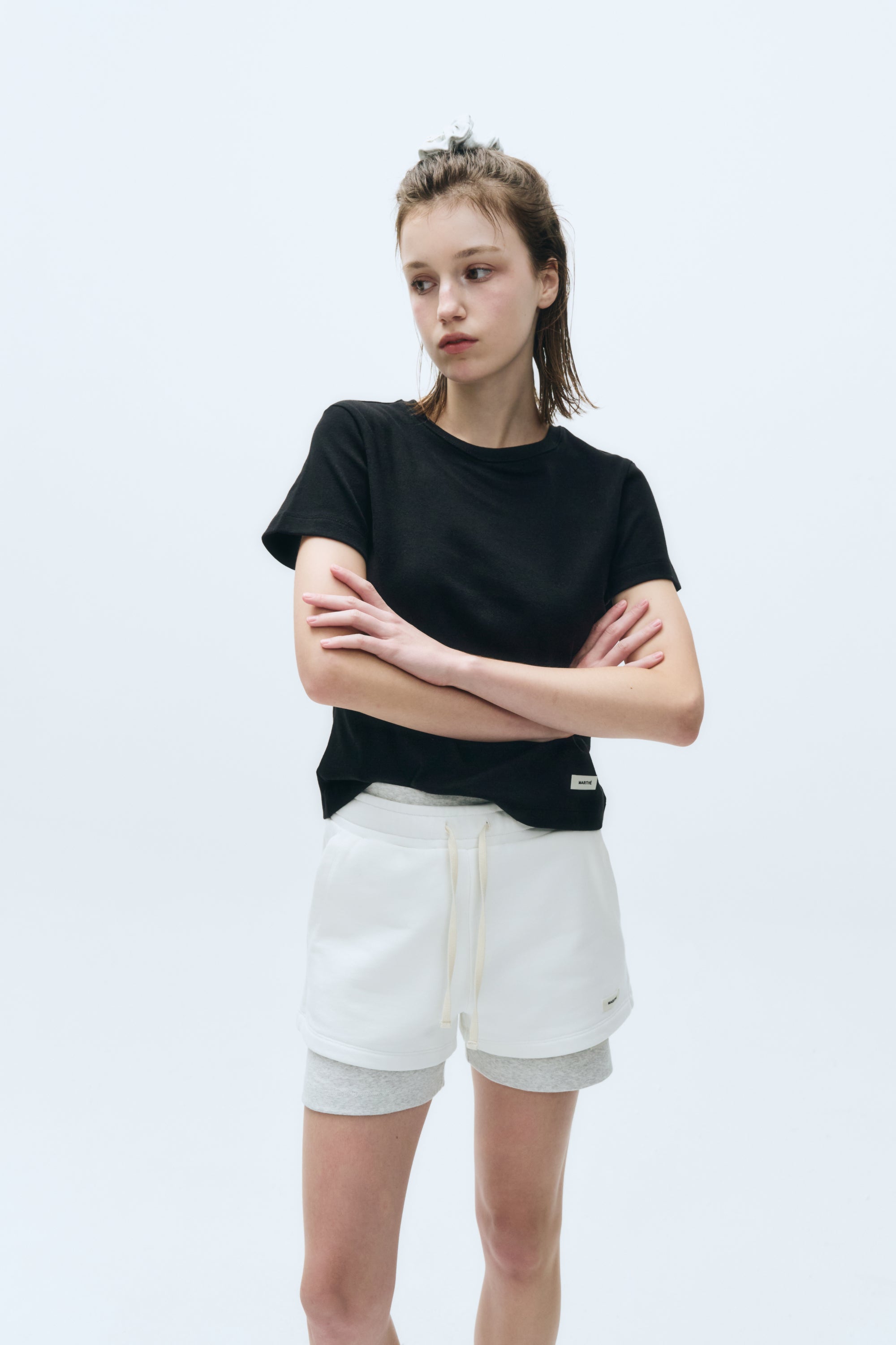 W Basic Tee Black