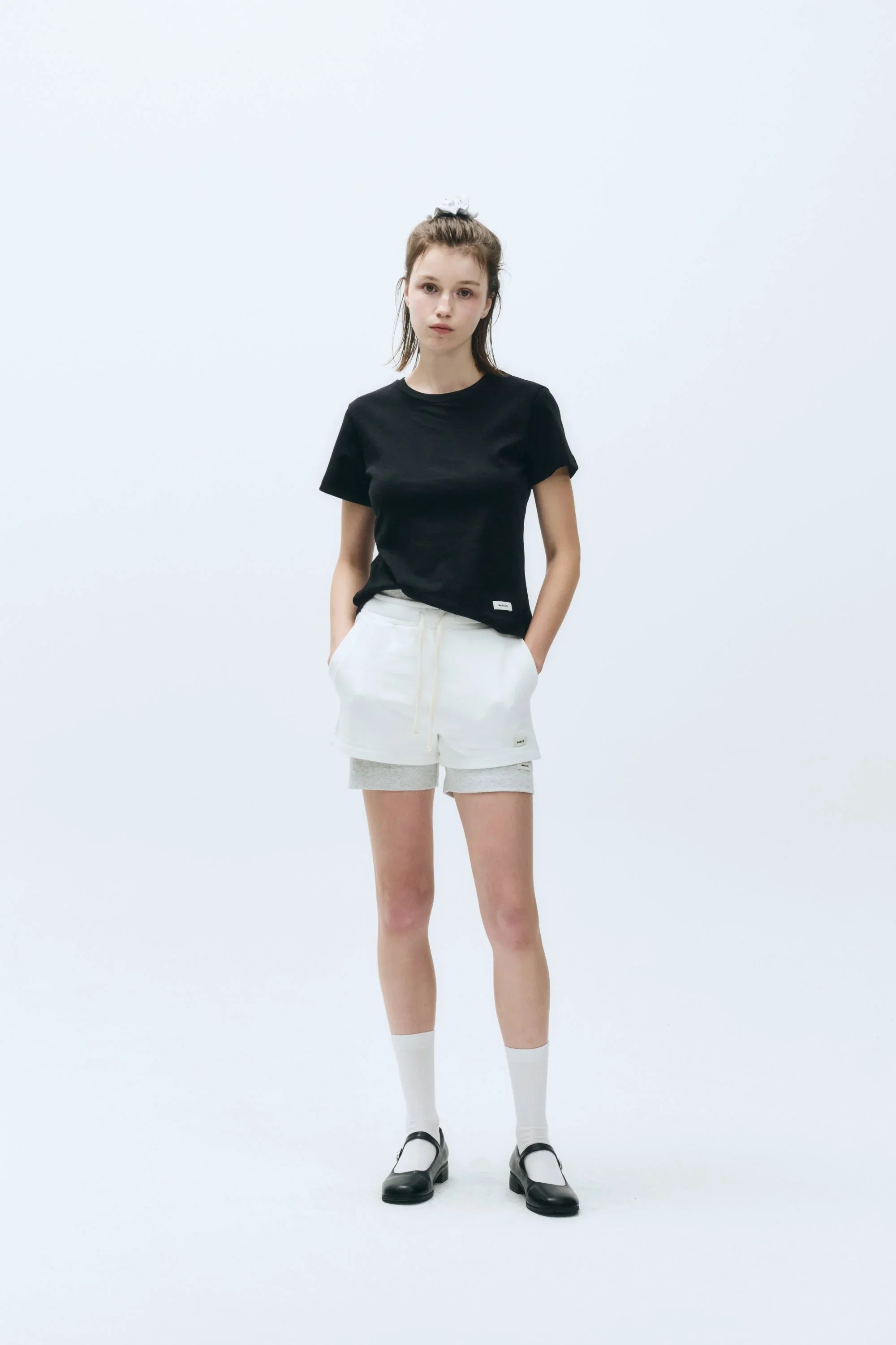 W Basic Tee Black