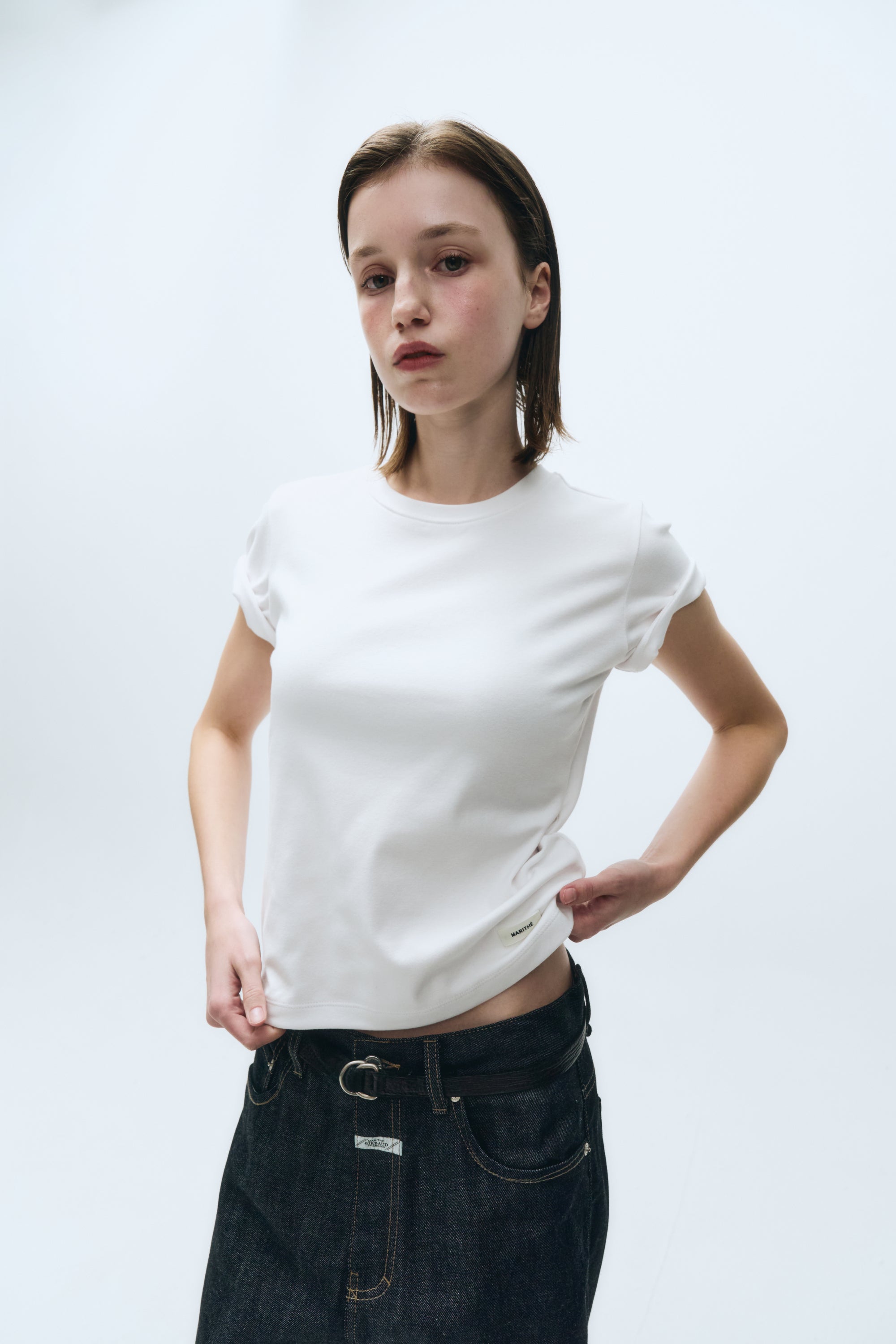 W Basic Tee White