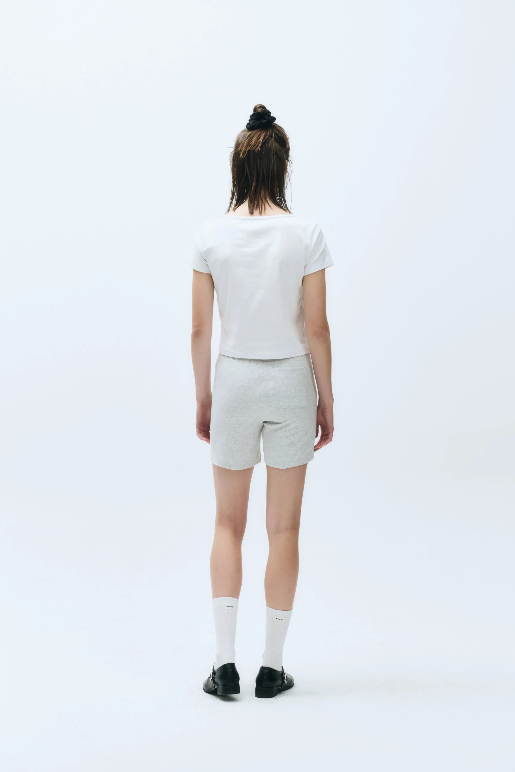 W Basic Crop Tee White