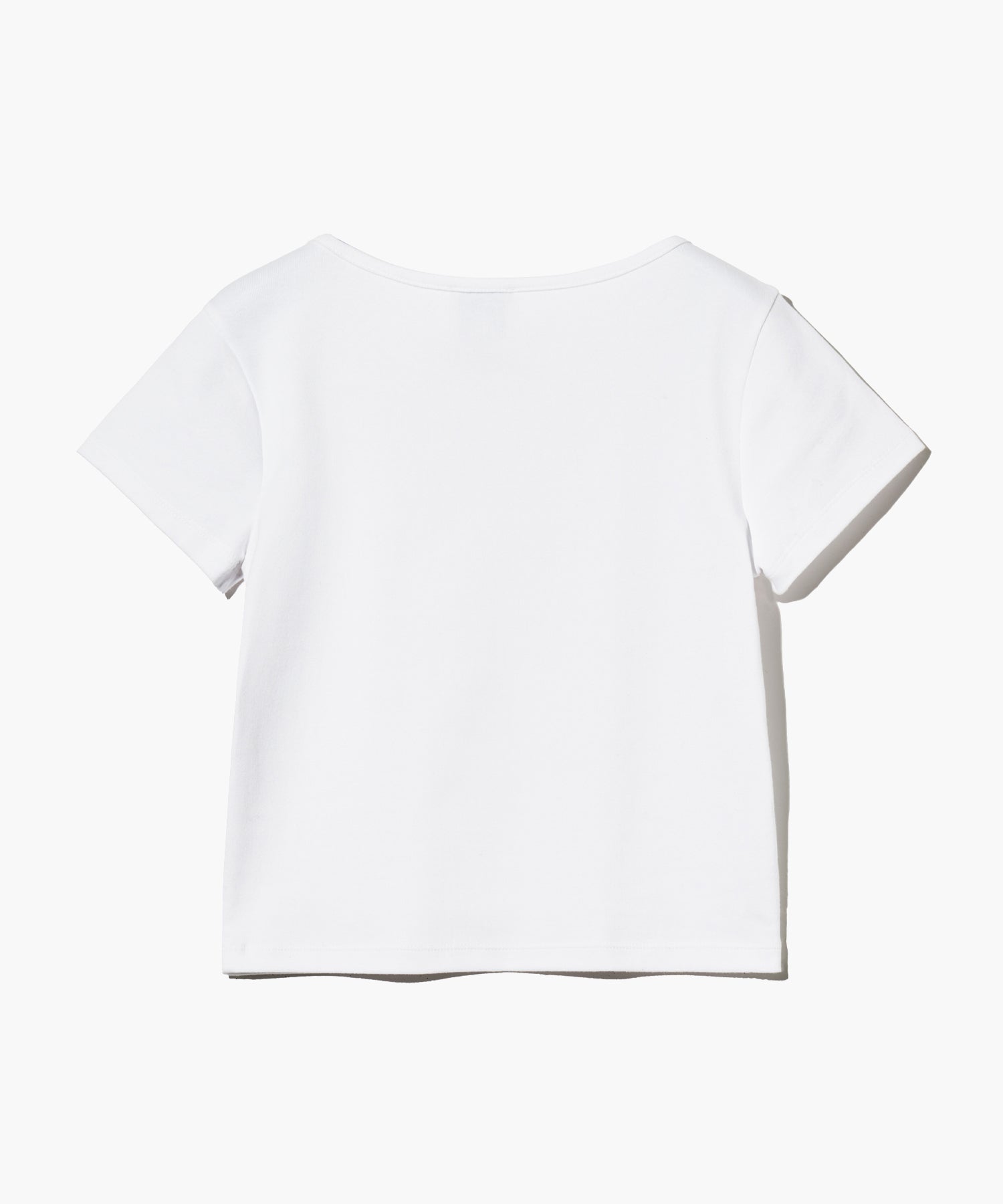 W Basic Crop Tee White