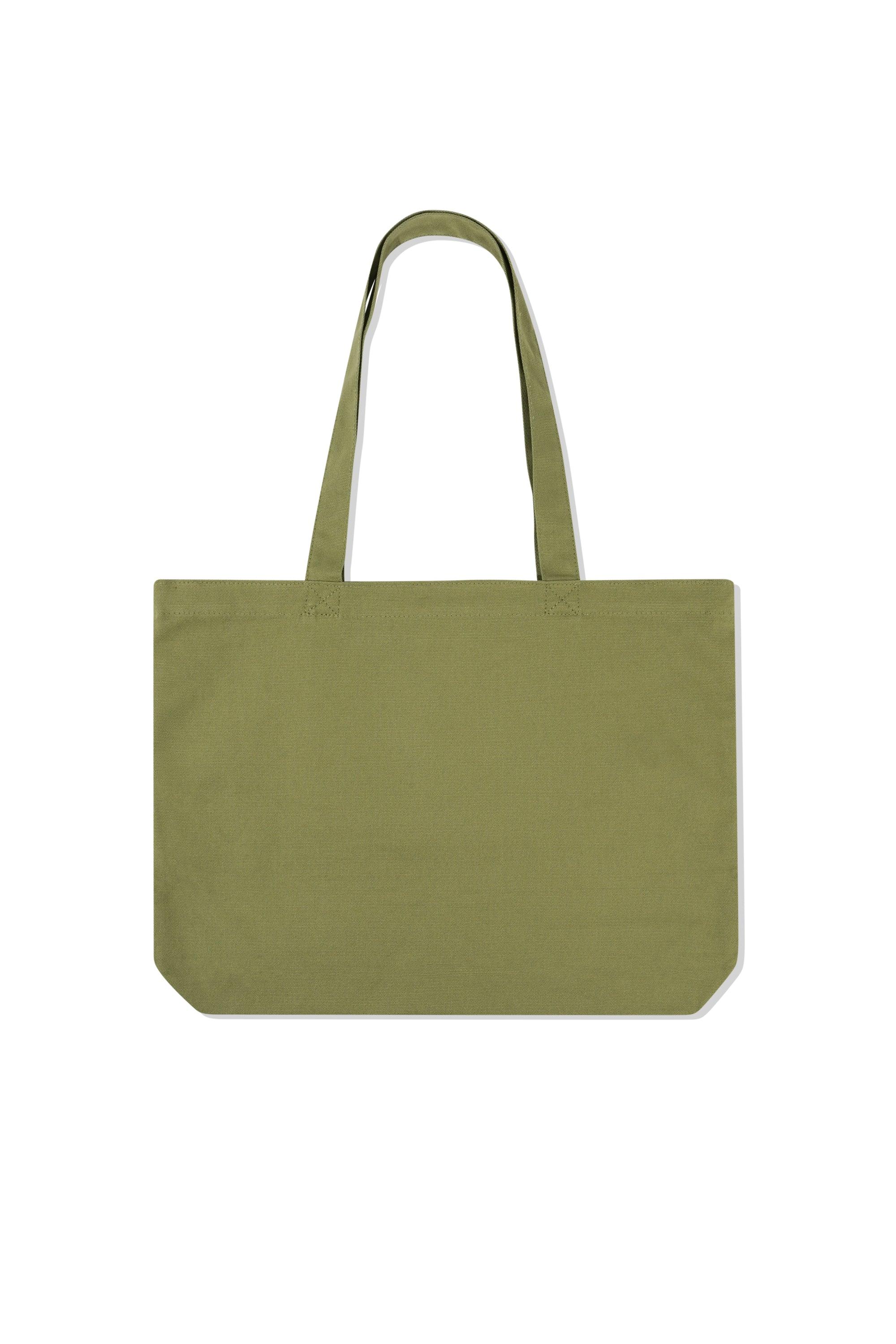 Classic Logo Stamp Eco Bag Olive