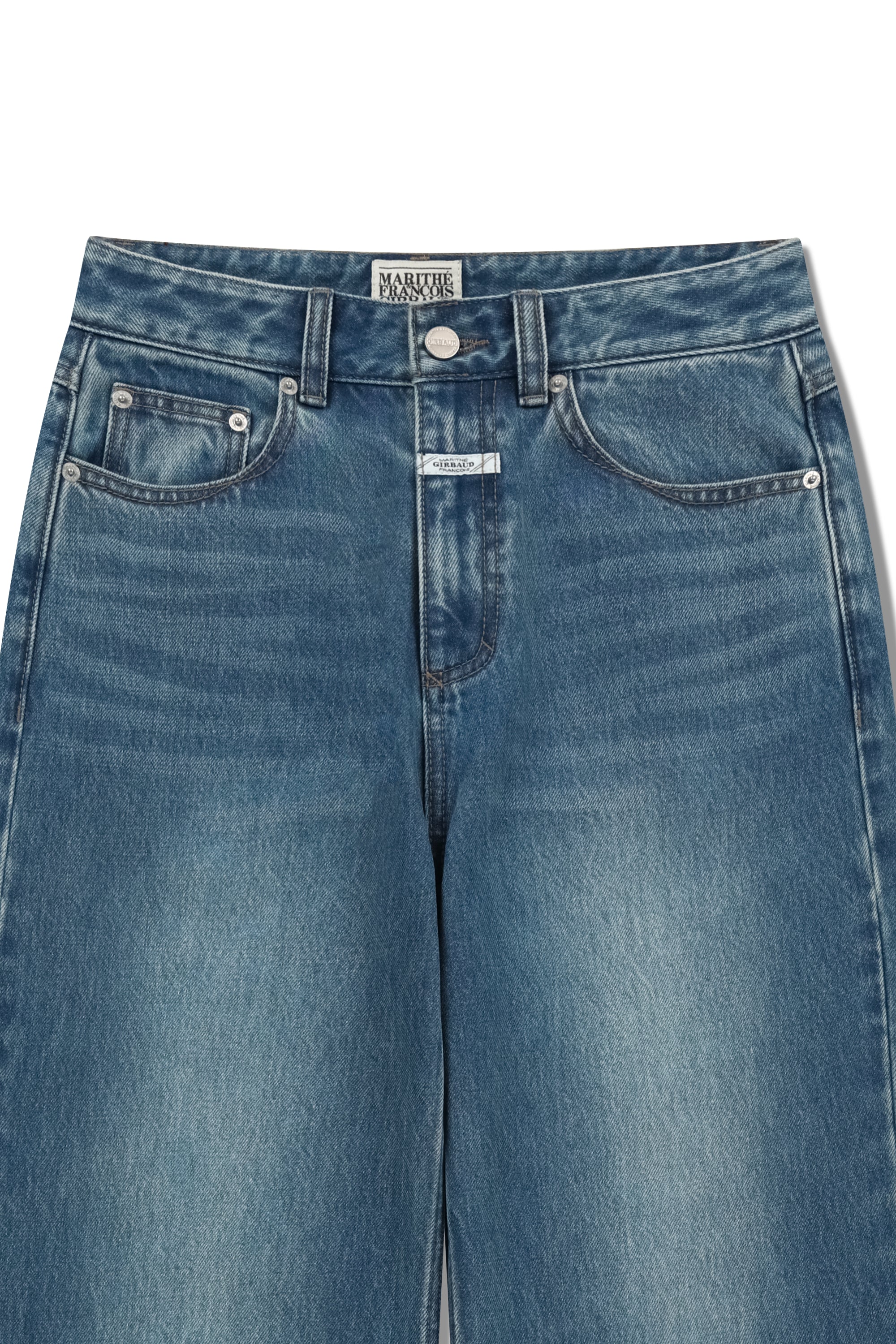 W Wide Denim Pants Blue