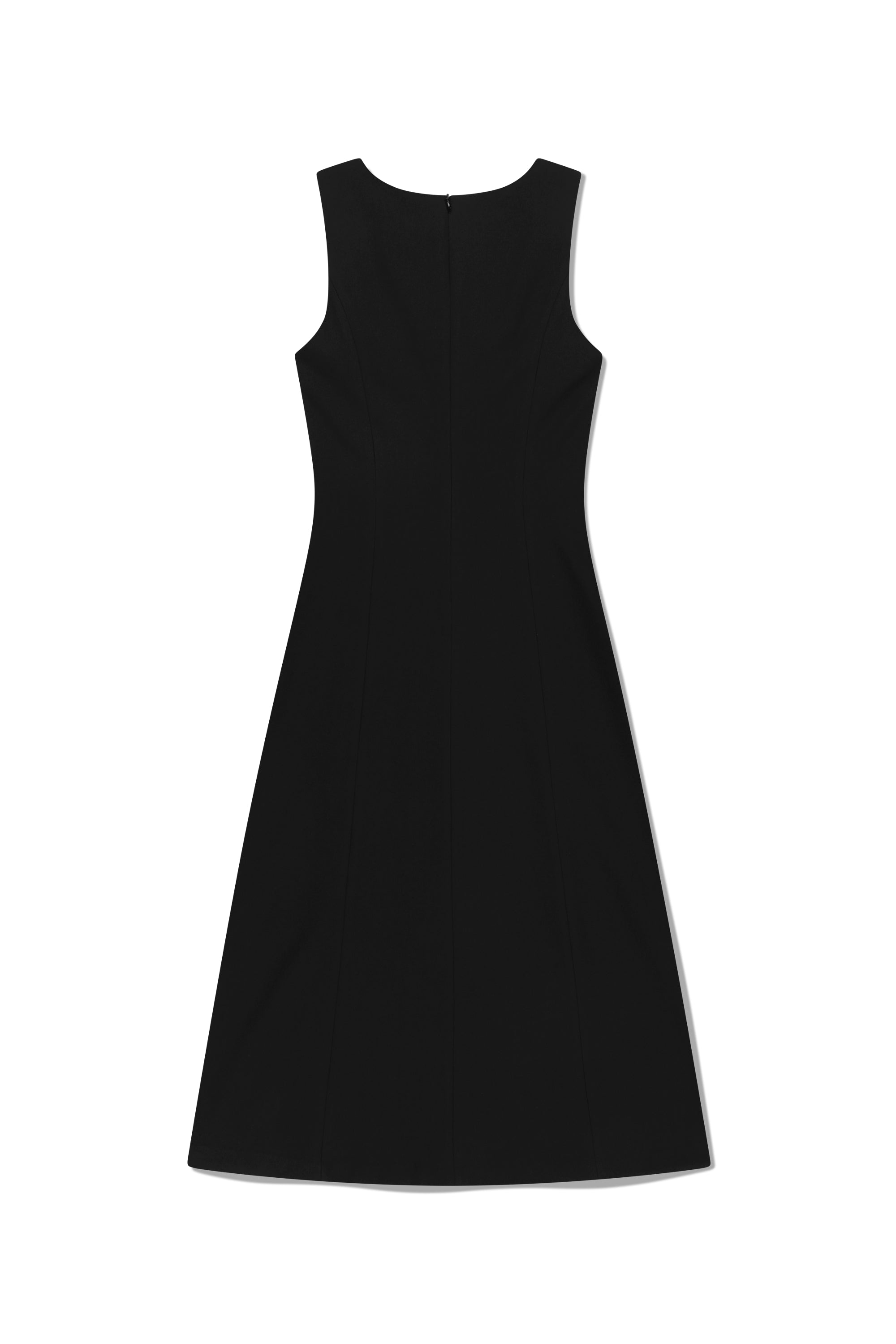 W Sleeveless Long Dress Black