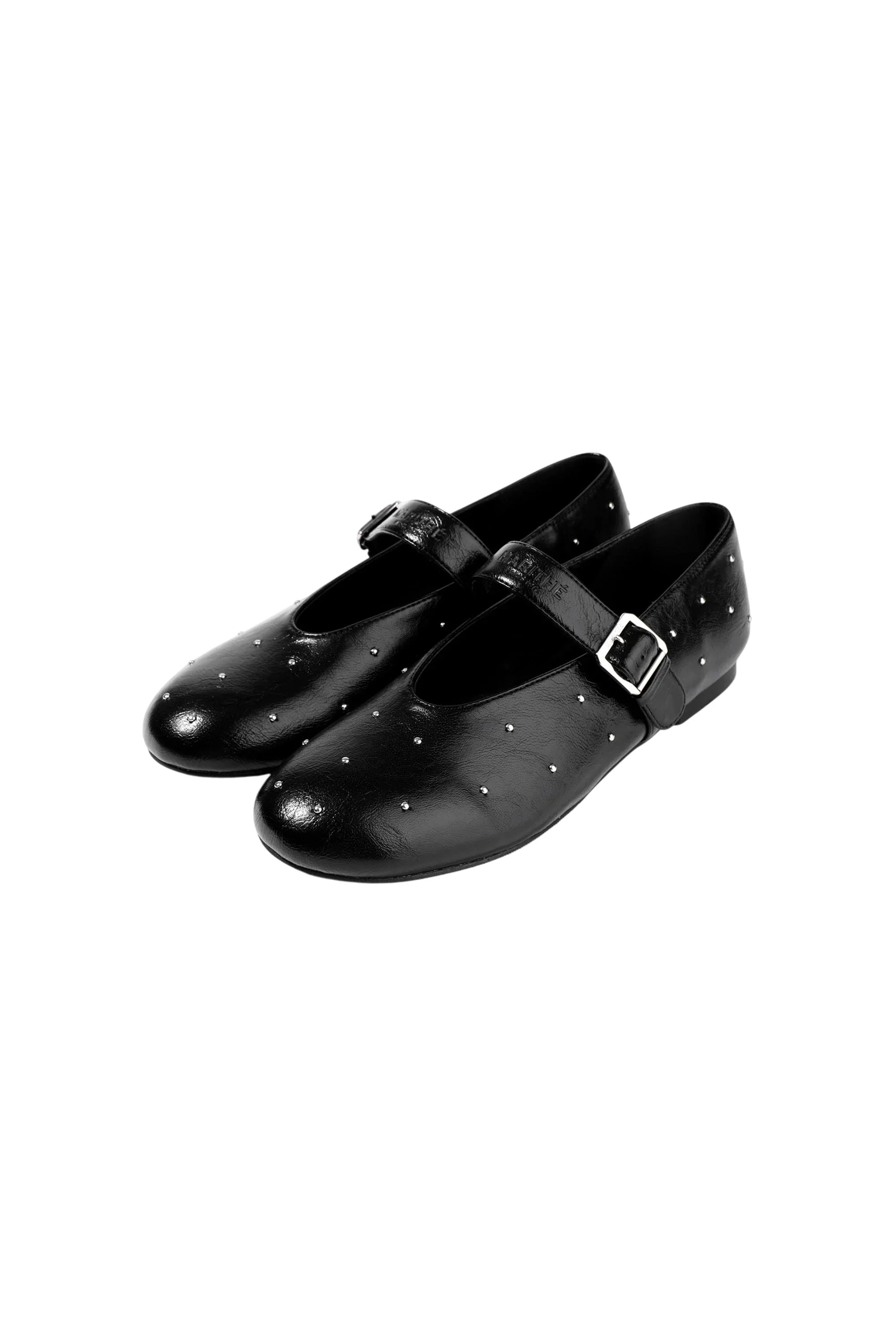 W Mini Ball Stud Maryjane Black