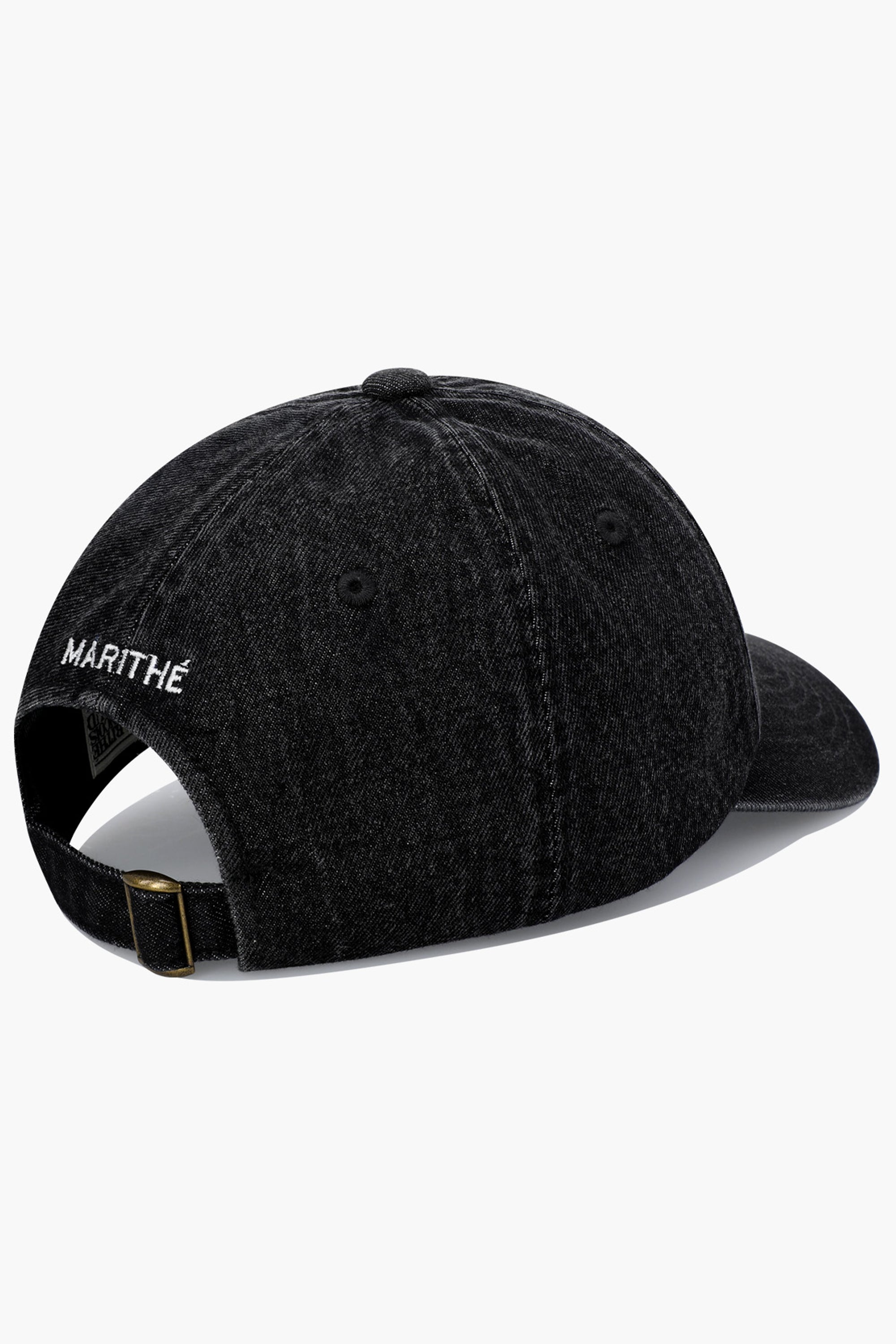 Doodle Bear Cap Washed Black