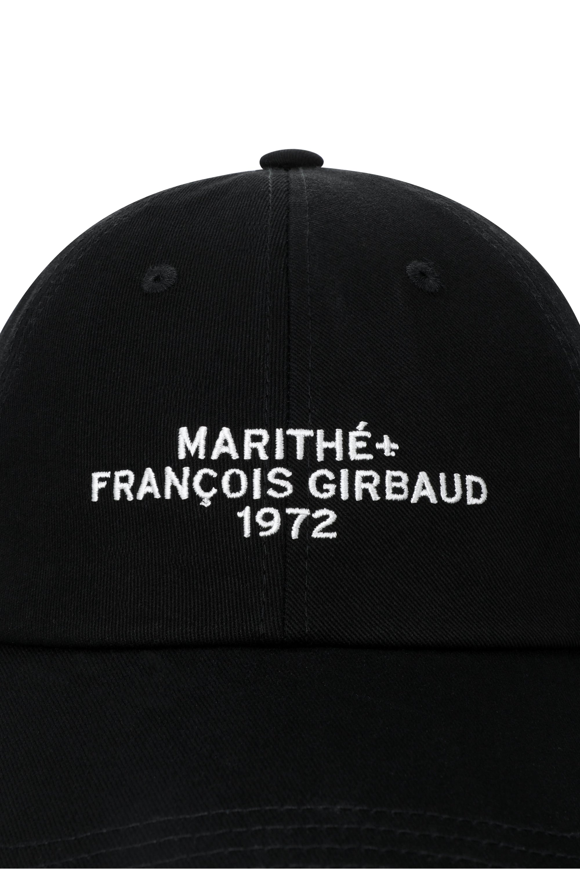 Lettering Logo Ball Cap Black