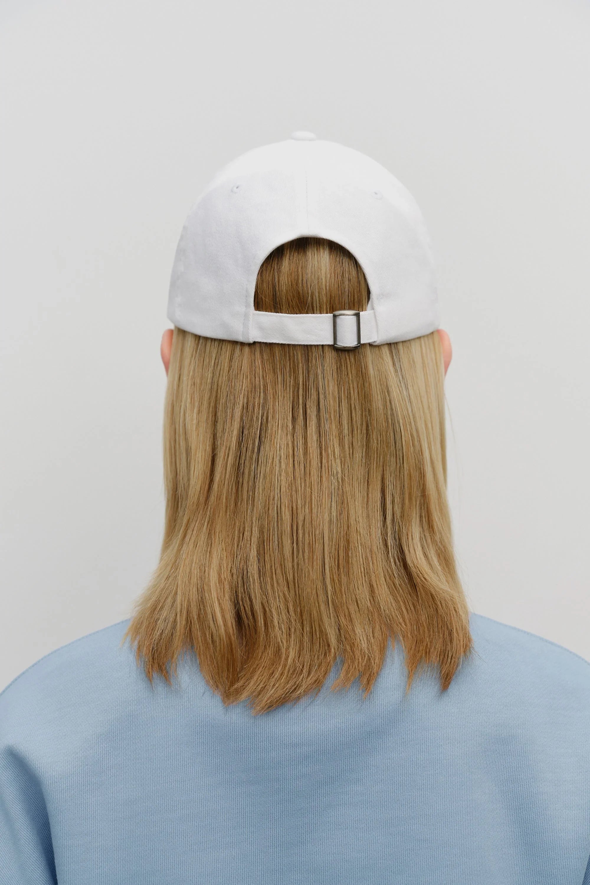 Lettering Logo Ball Cap White