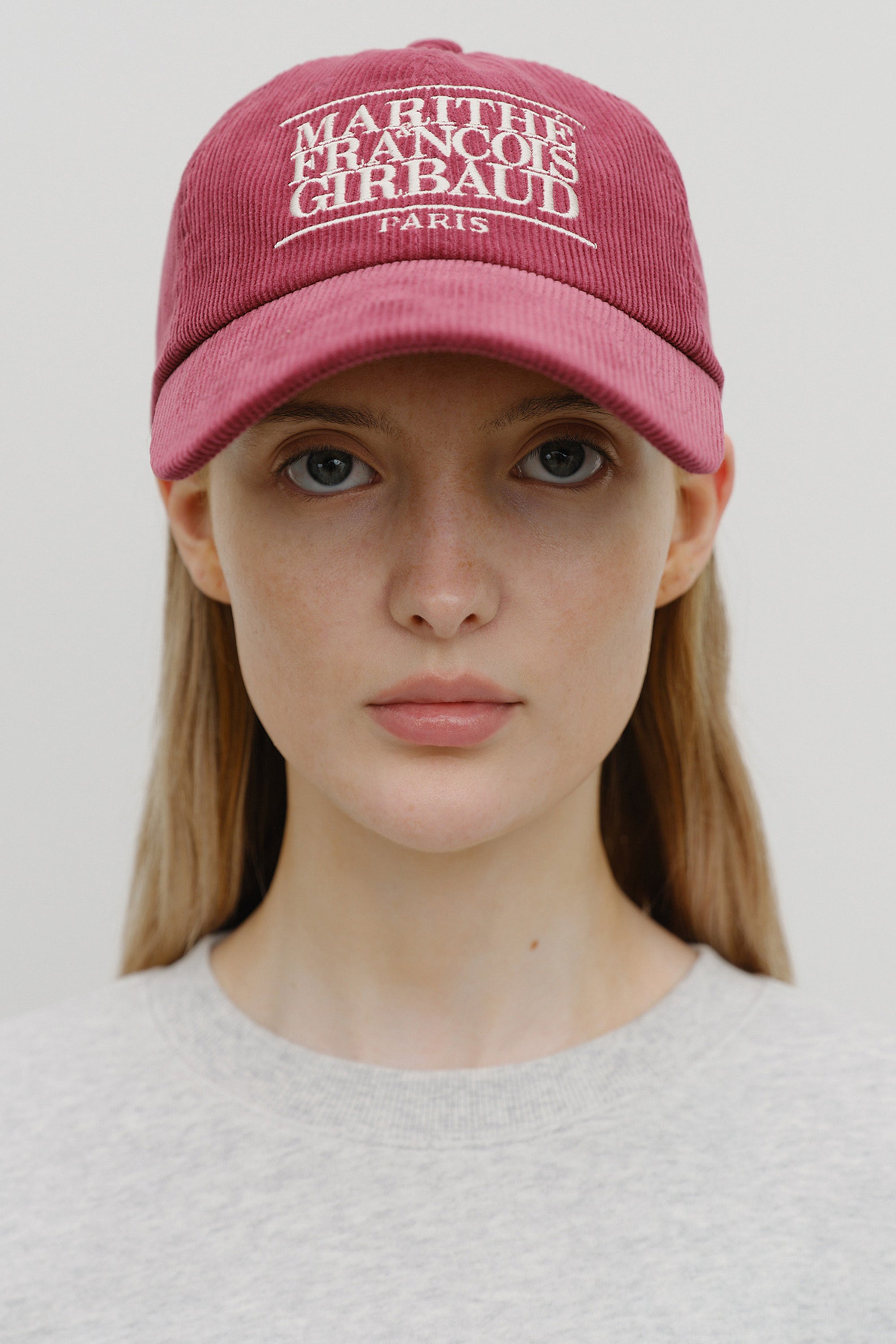 Corduroy Classic Logo Cap Burgundy