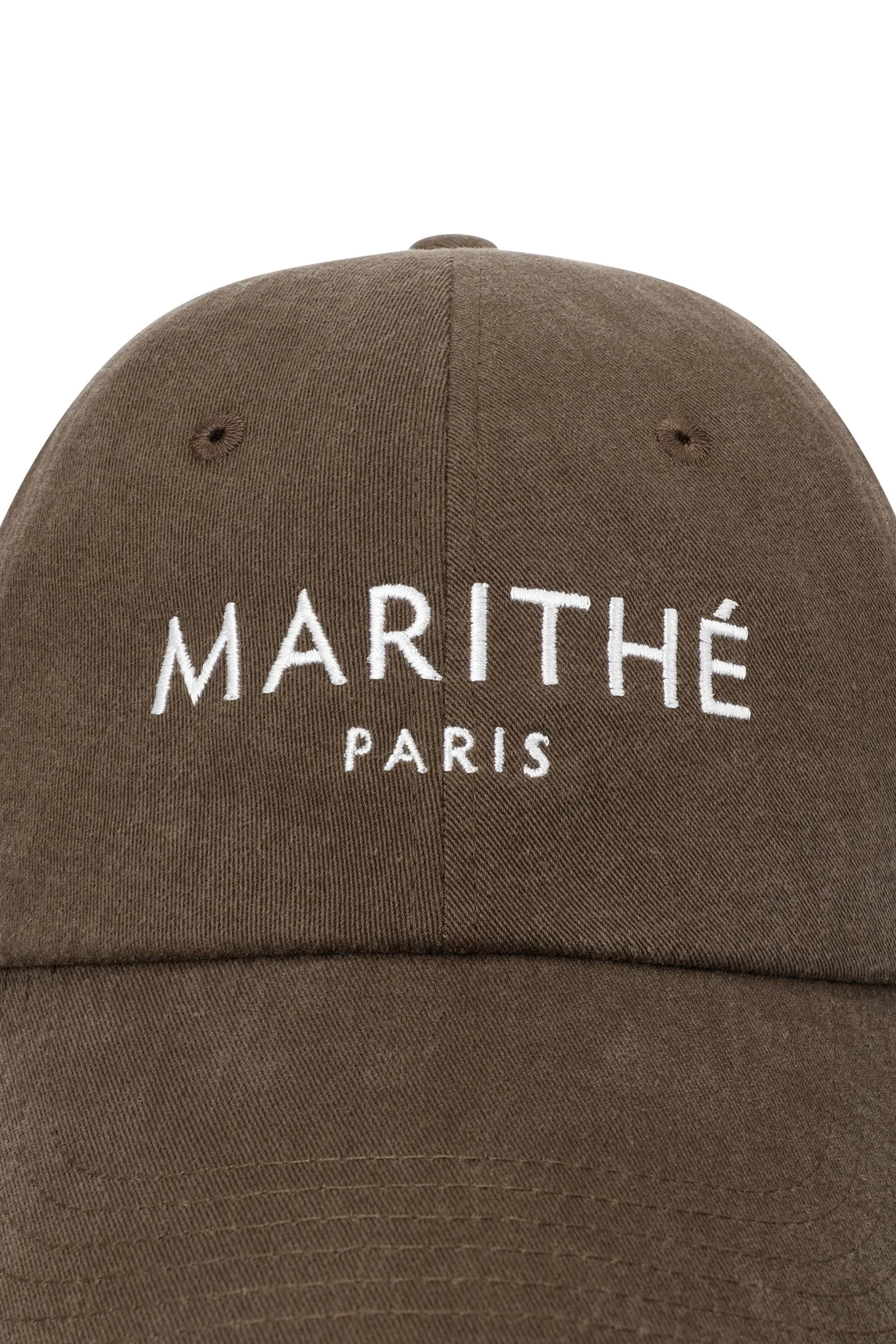 Regular Logo Brushed Cotton Covered Cap Brown