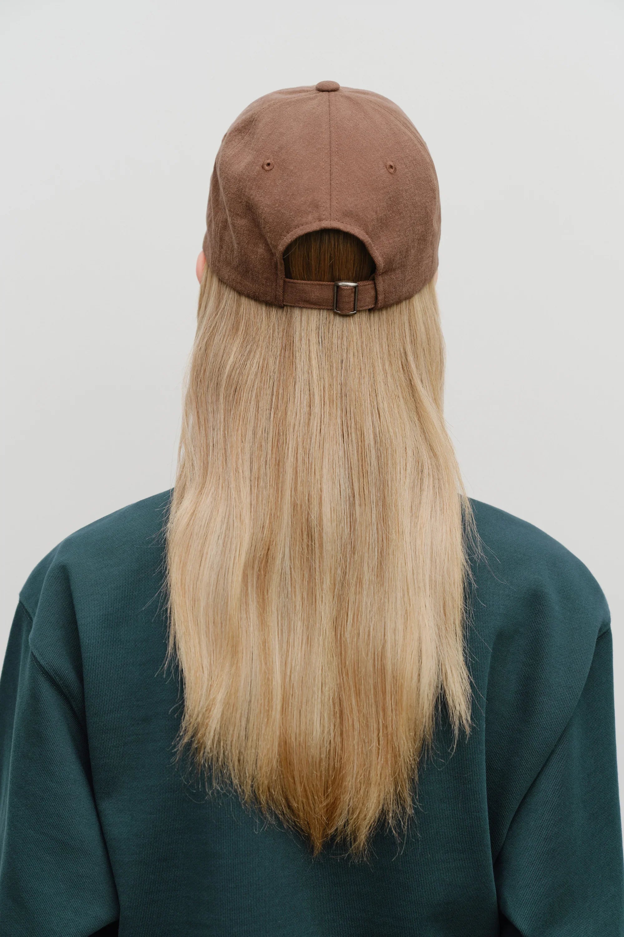 Regular Logo Brushed Cotton Covered Cap Brown