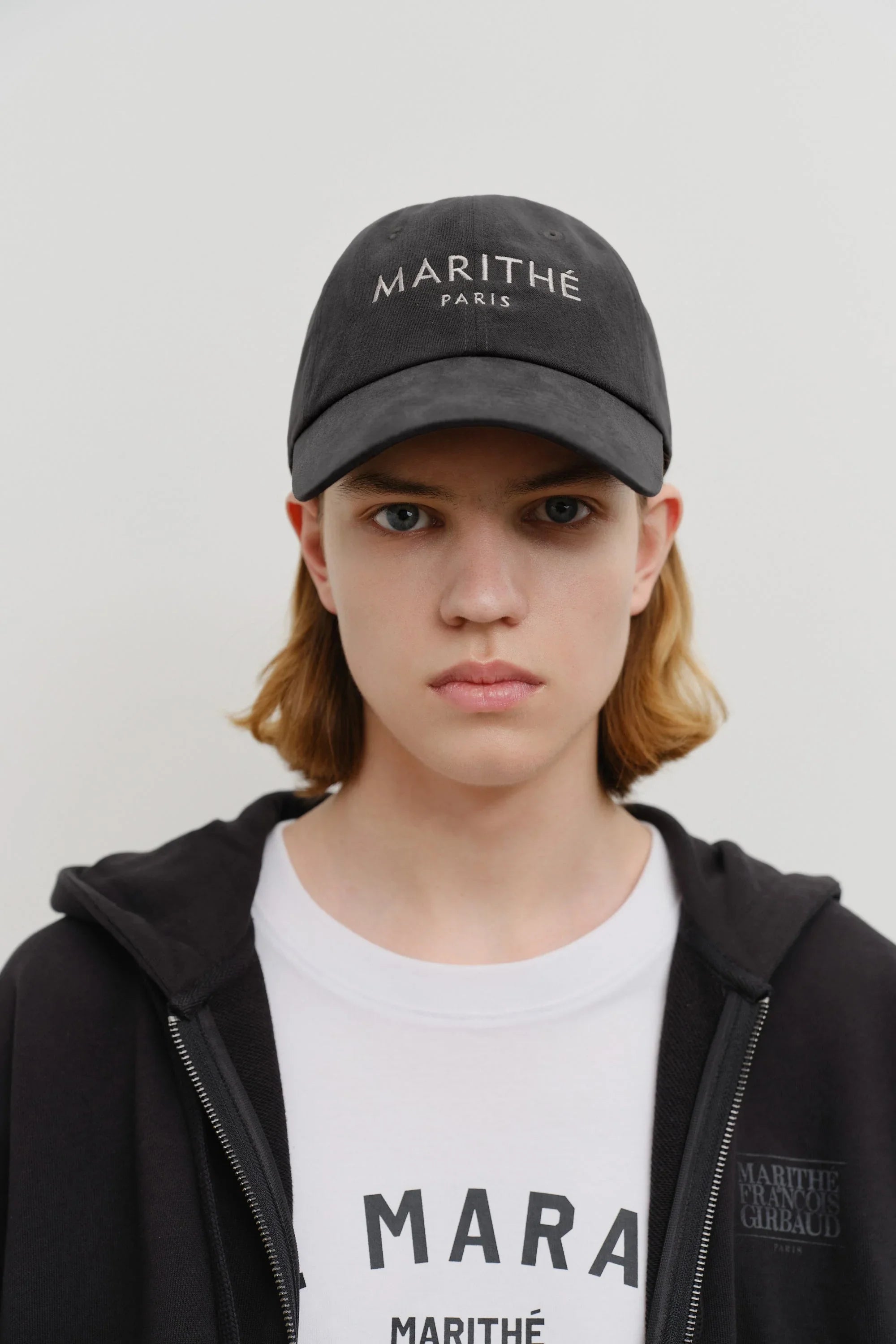 REGULAR LOGO BRUSHED COTTON COVERED CAP