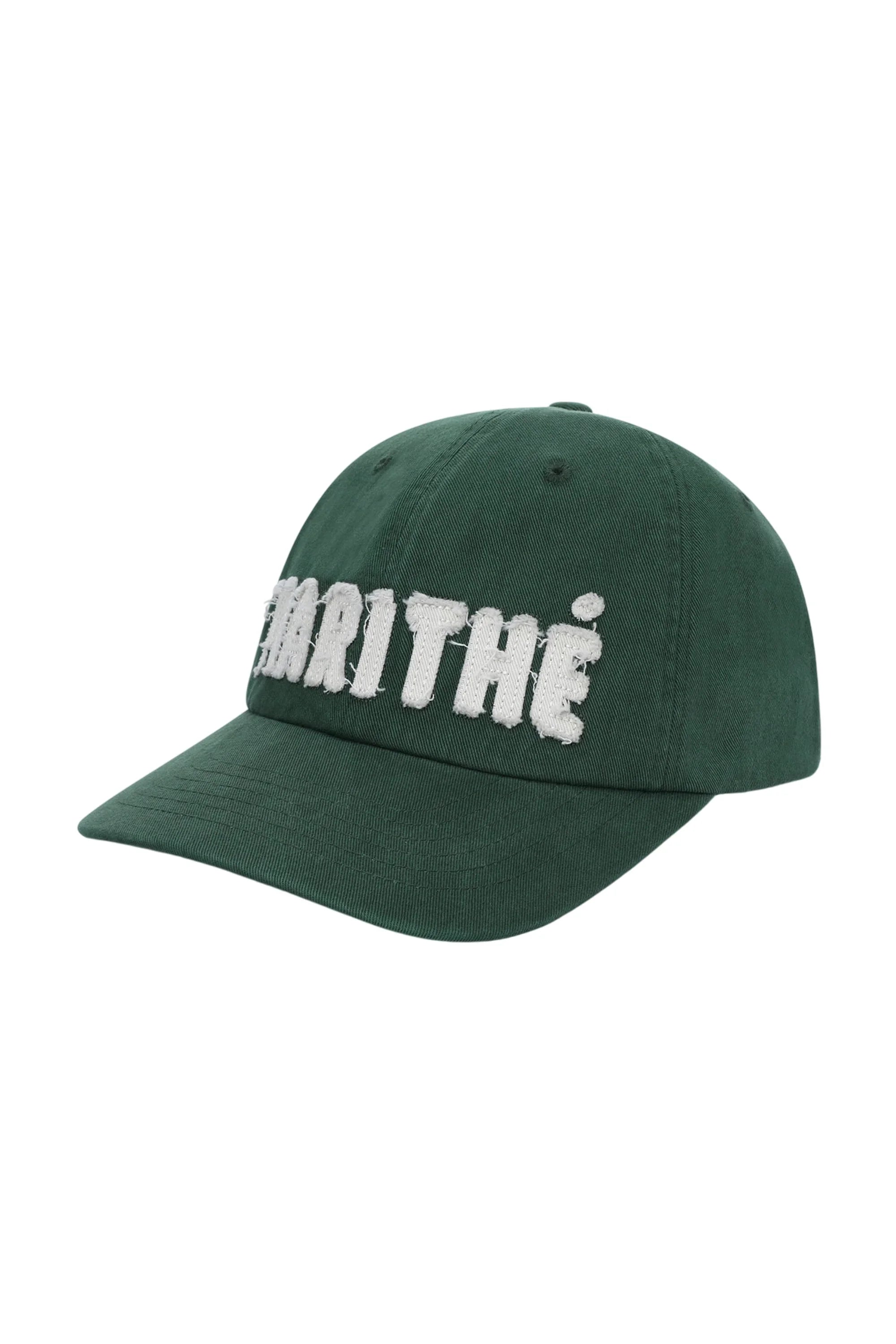 Marithe Applique Flat Cap Green