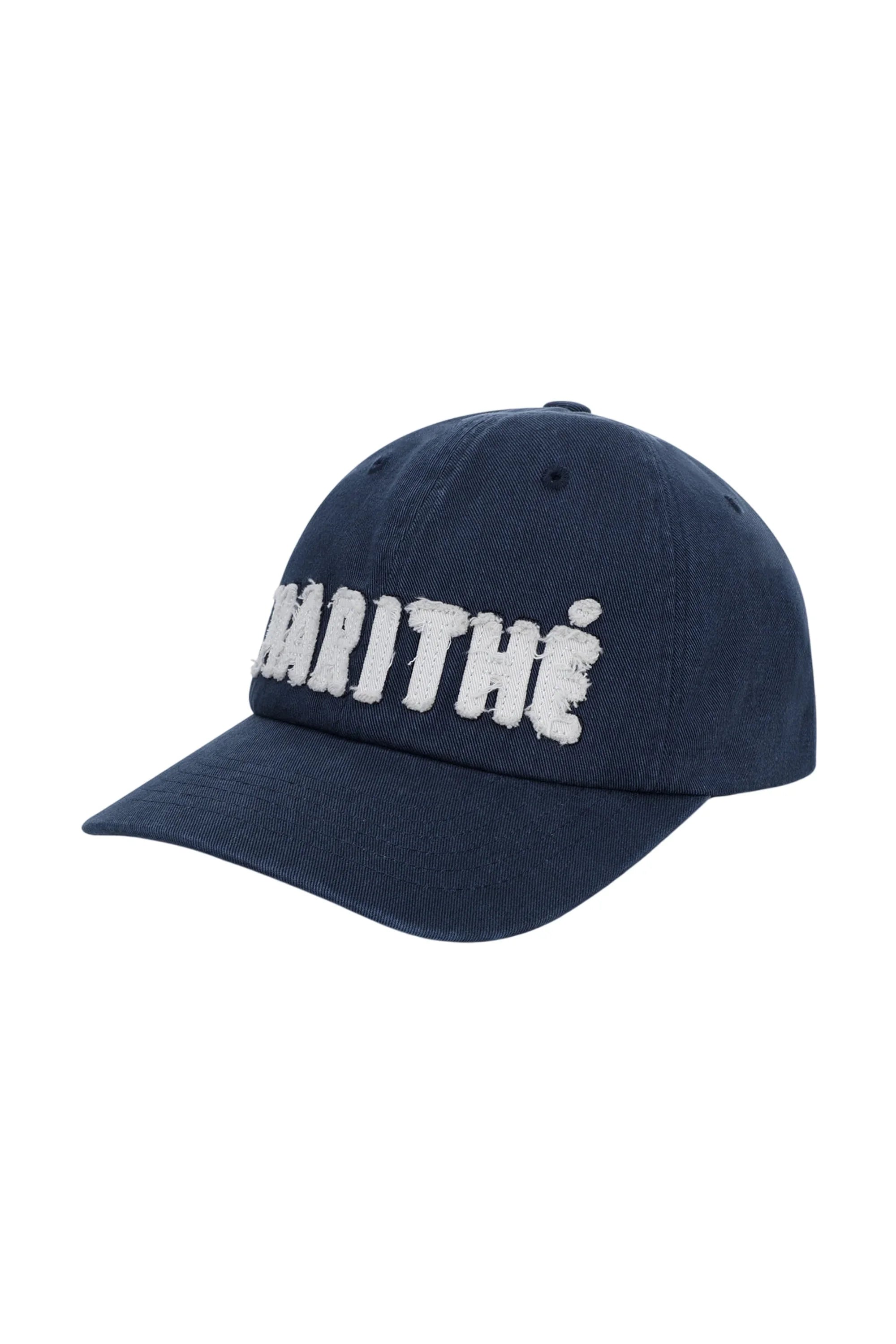 Marithe Applique Flat Cap Navy