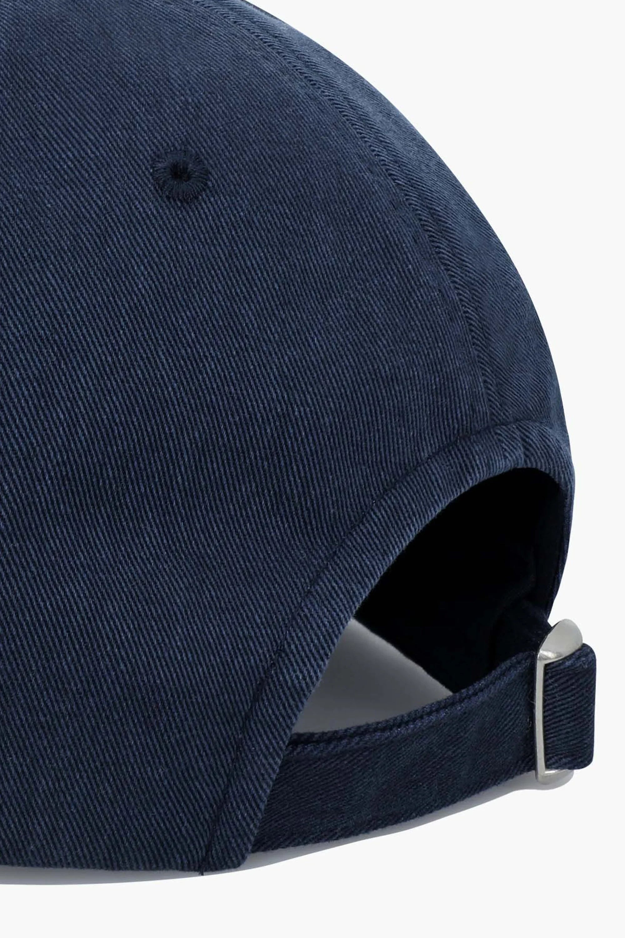 Marithe Applique Flat Cap Navy