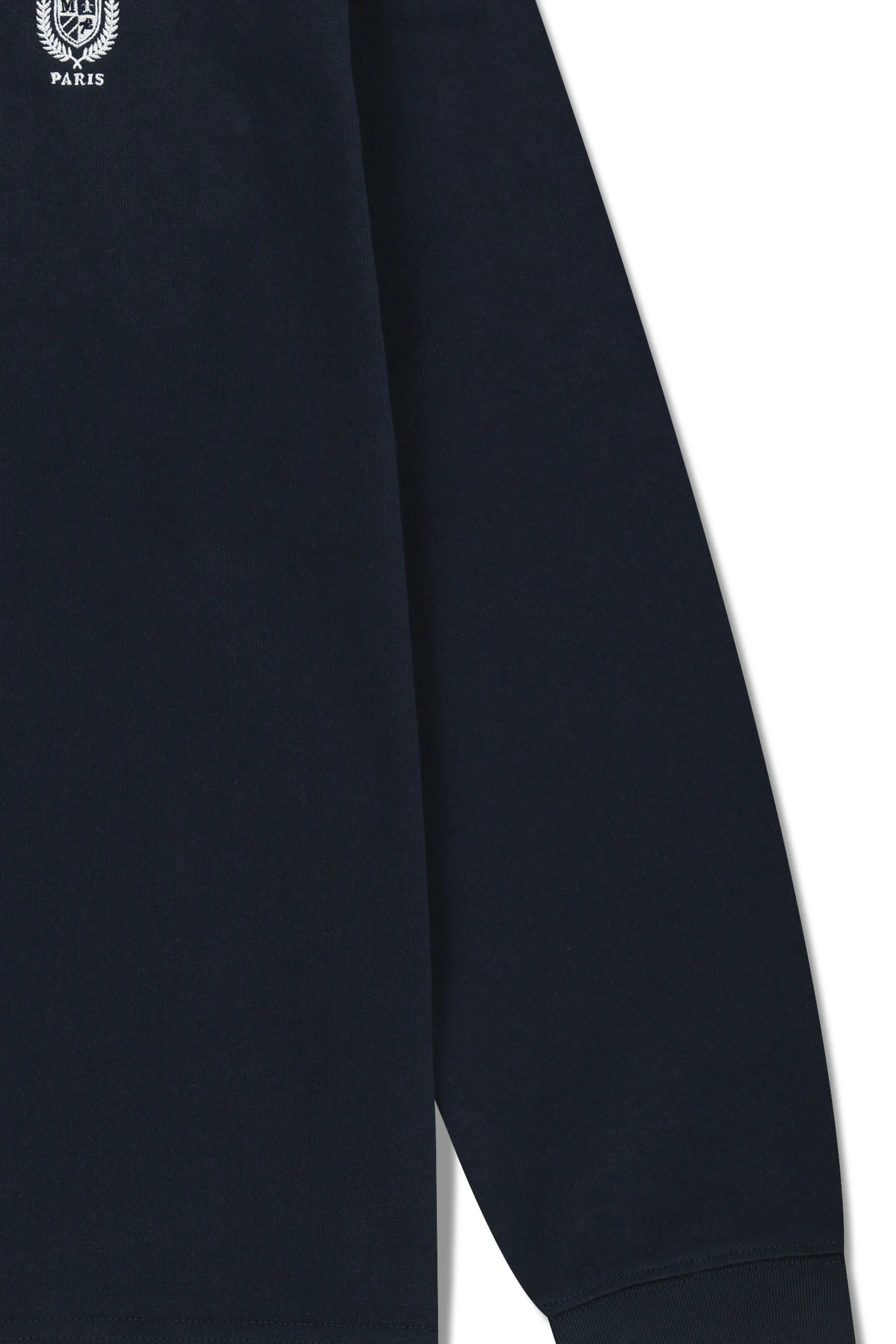 Crest Logo Jersey Polo Long Sleeve Navy