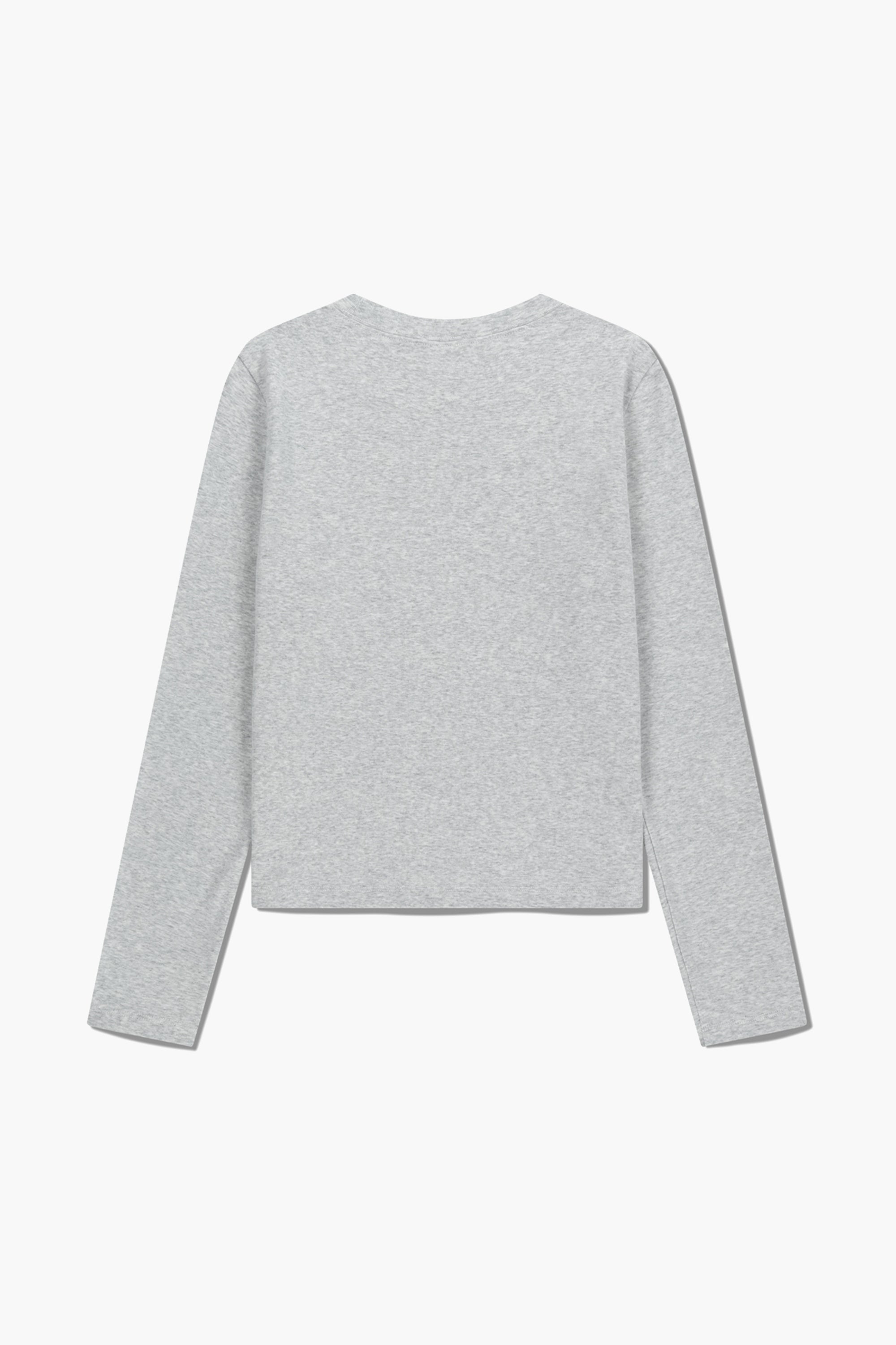 W Basic Long Sleeve Light Heather Gray