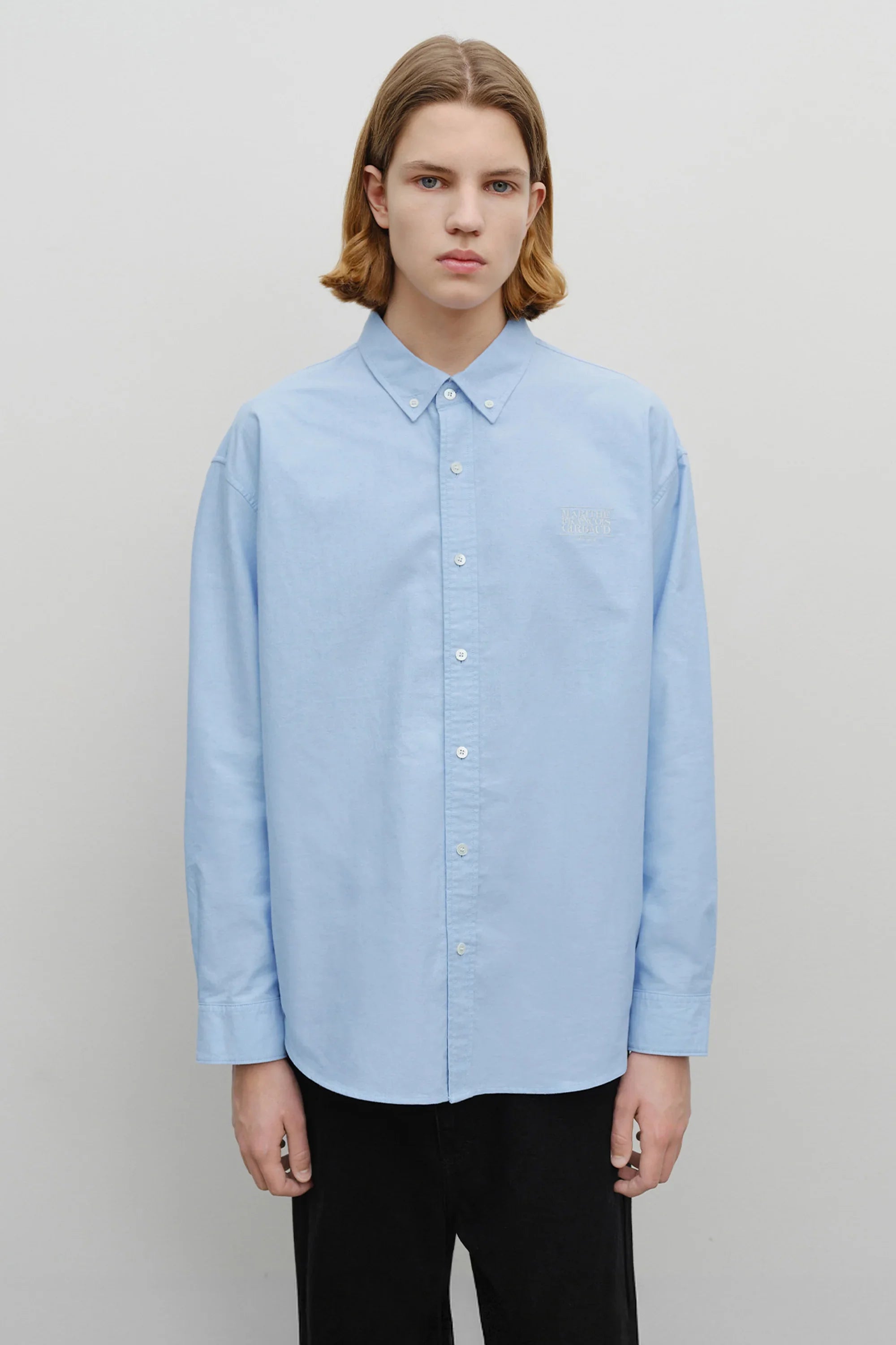 Oversized Oxford Shirt Sky Blue